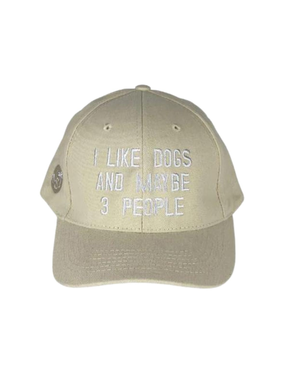 I Like Dogs Unisex Cotton Cap - Cream