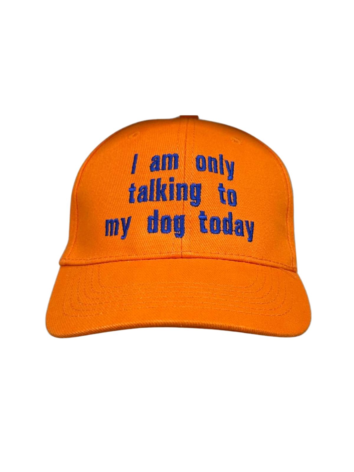 Talking Dogs Unisex Cotton Cap - Orange