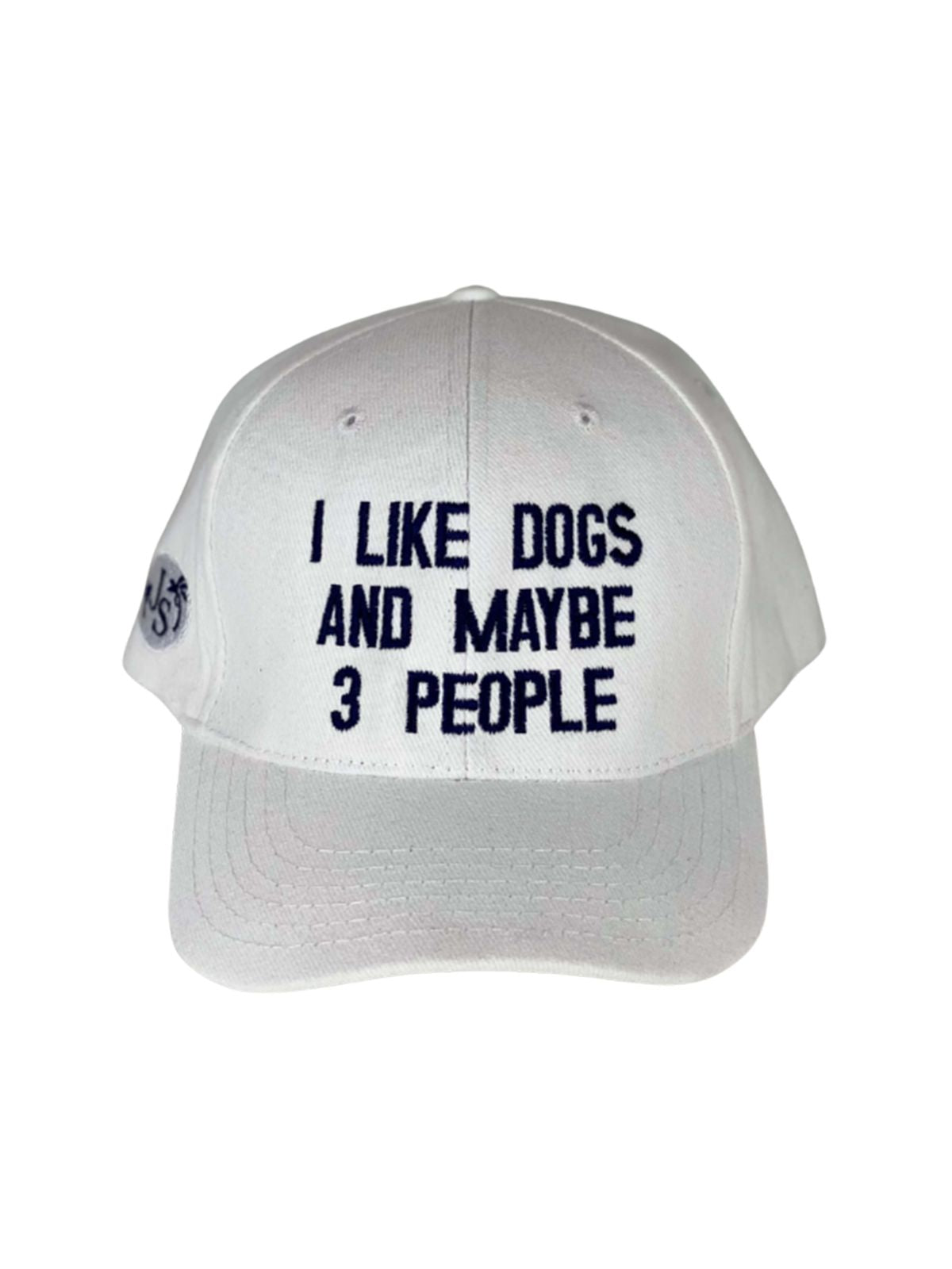 I Like Dogs Unisex Cotton Cap - White