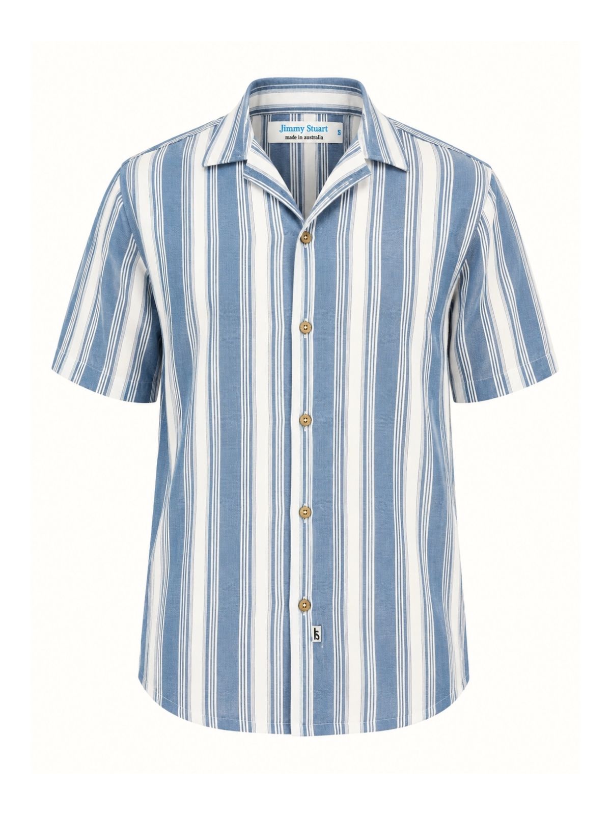 Alan Stripe Rayon S/S Big Mens Shirt