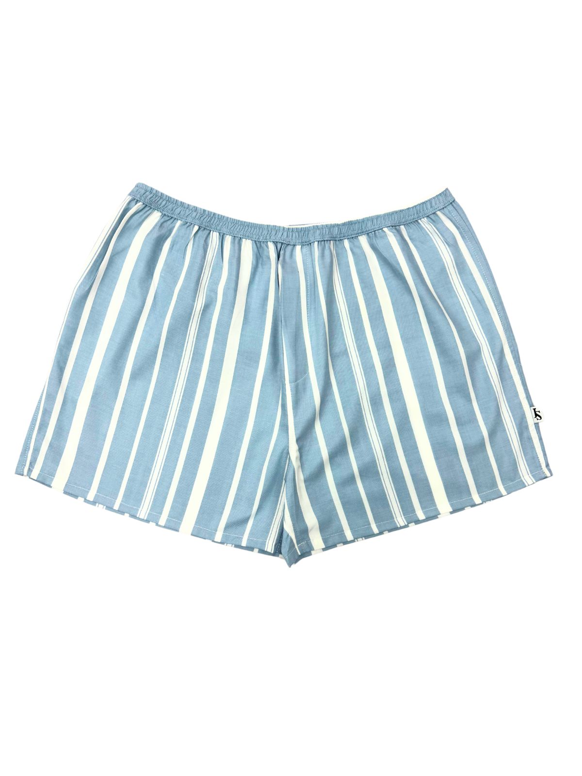 Argentina Stripe Cotton Boxer Short - White/Blue