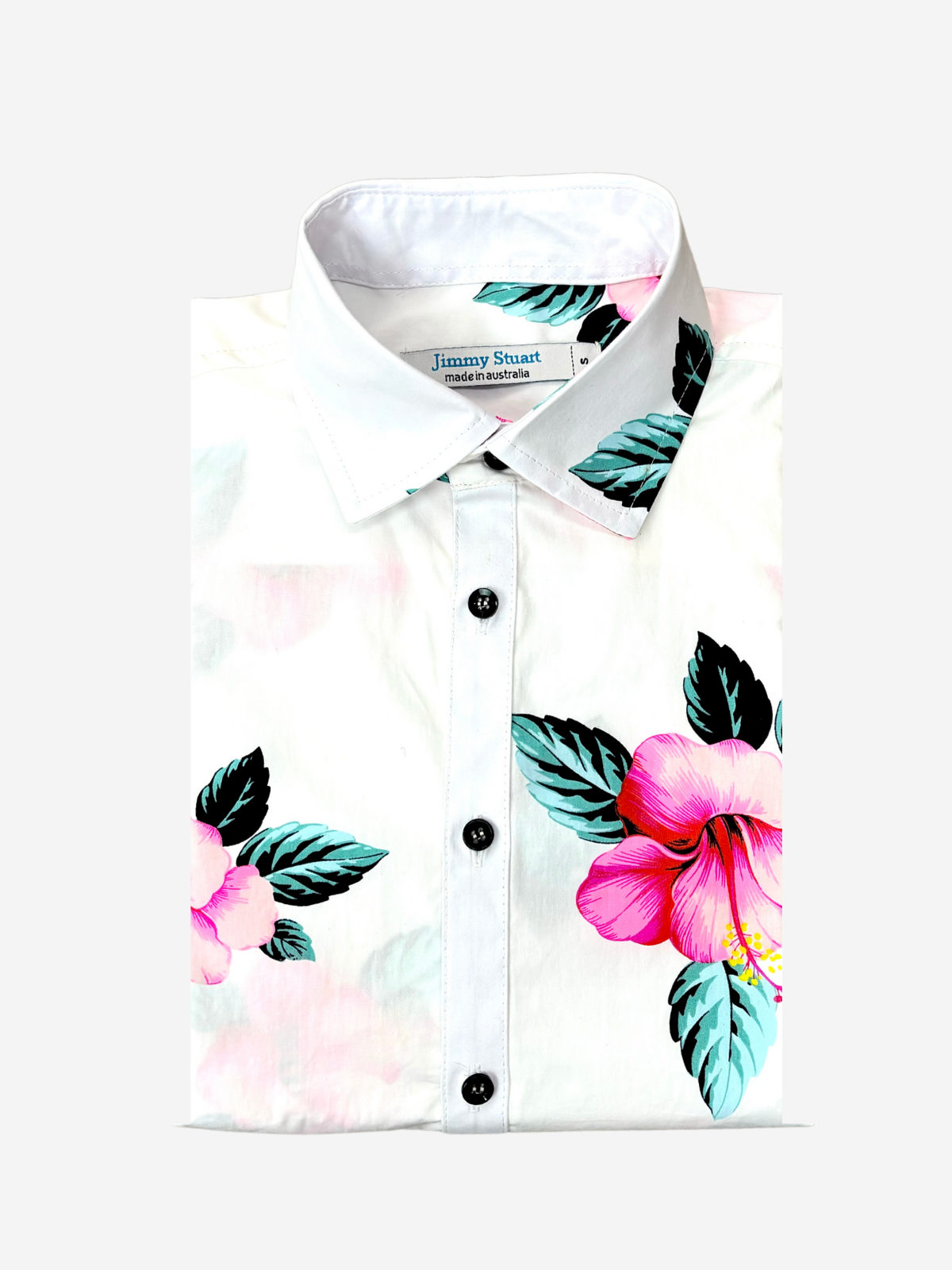 Armond Hawaiian Cotton S/S Shirt - Pink