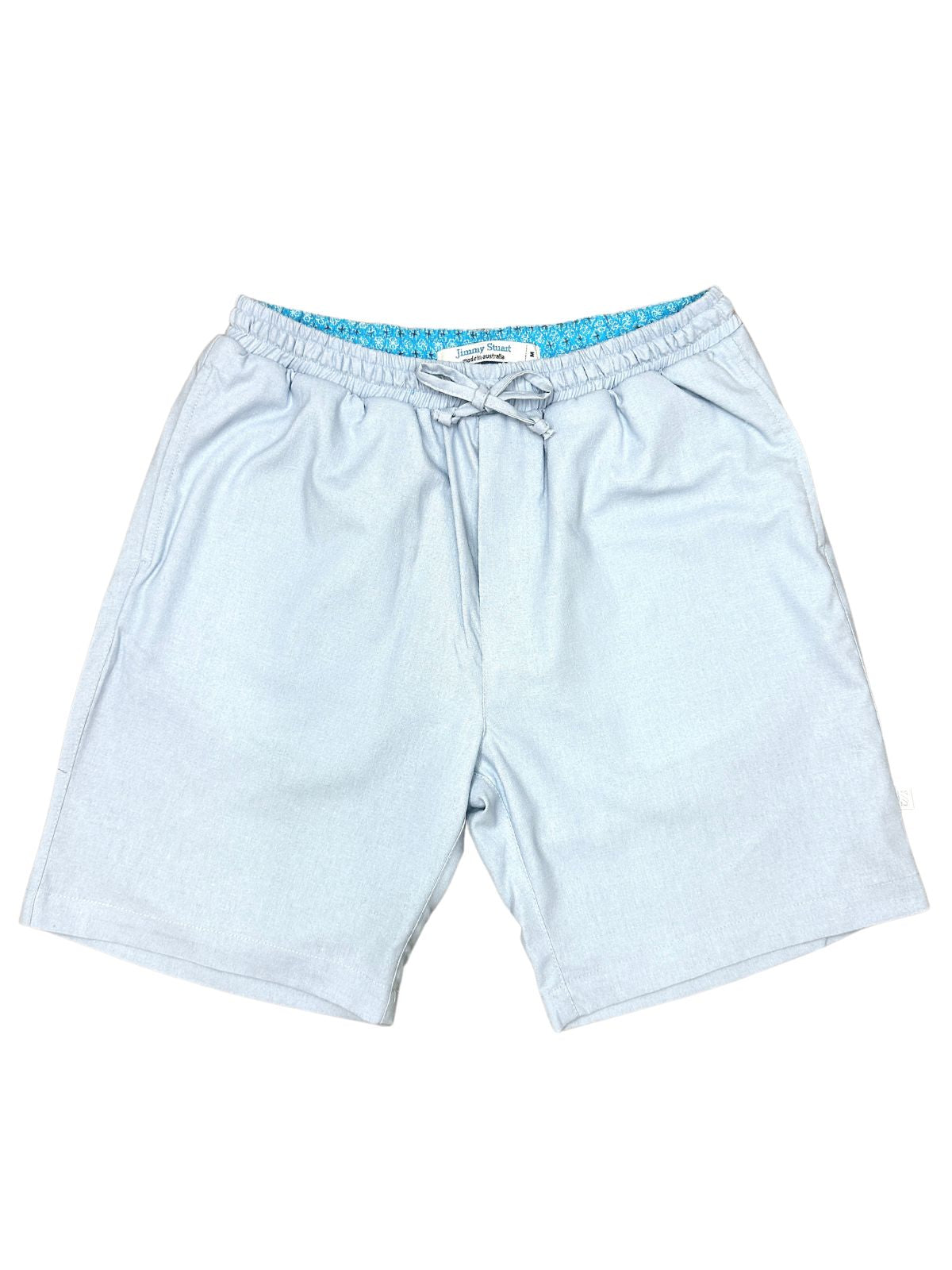 Bahamas Cotton/Linen Short - Baby Blue