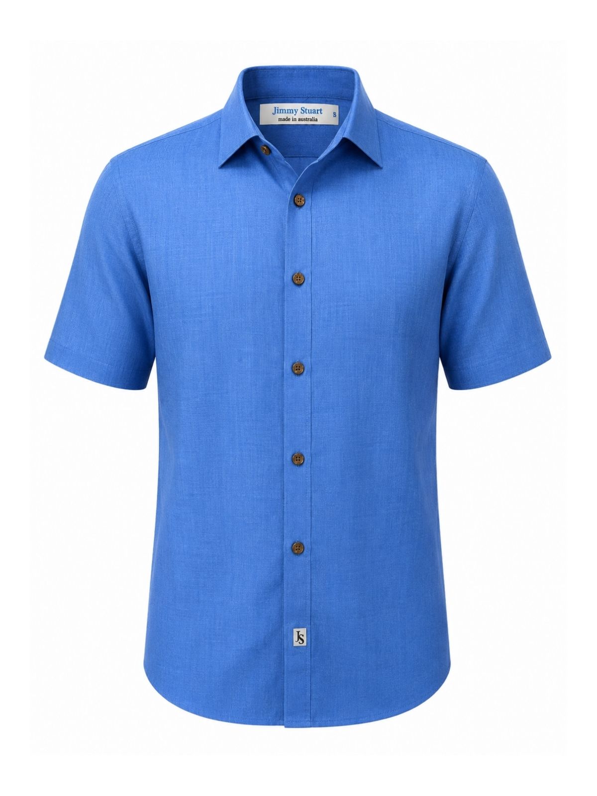 Byron Bay Sky Blue Linen S/S Shirt