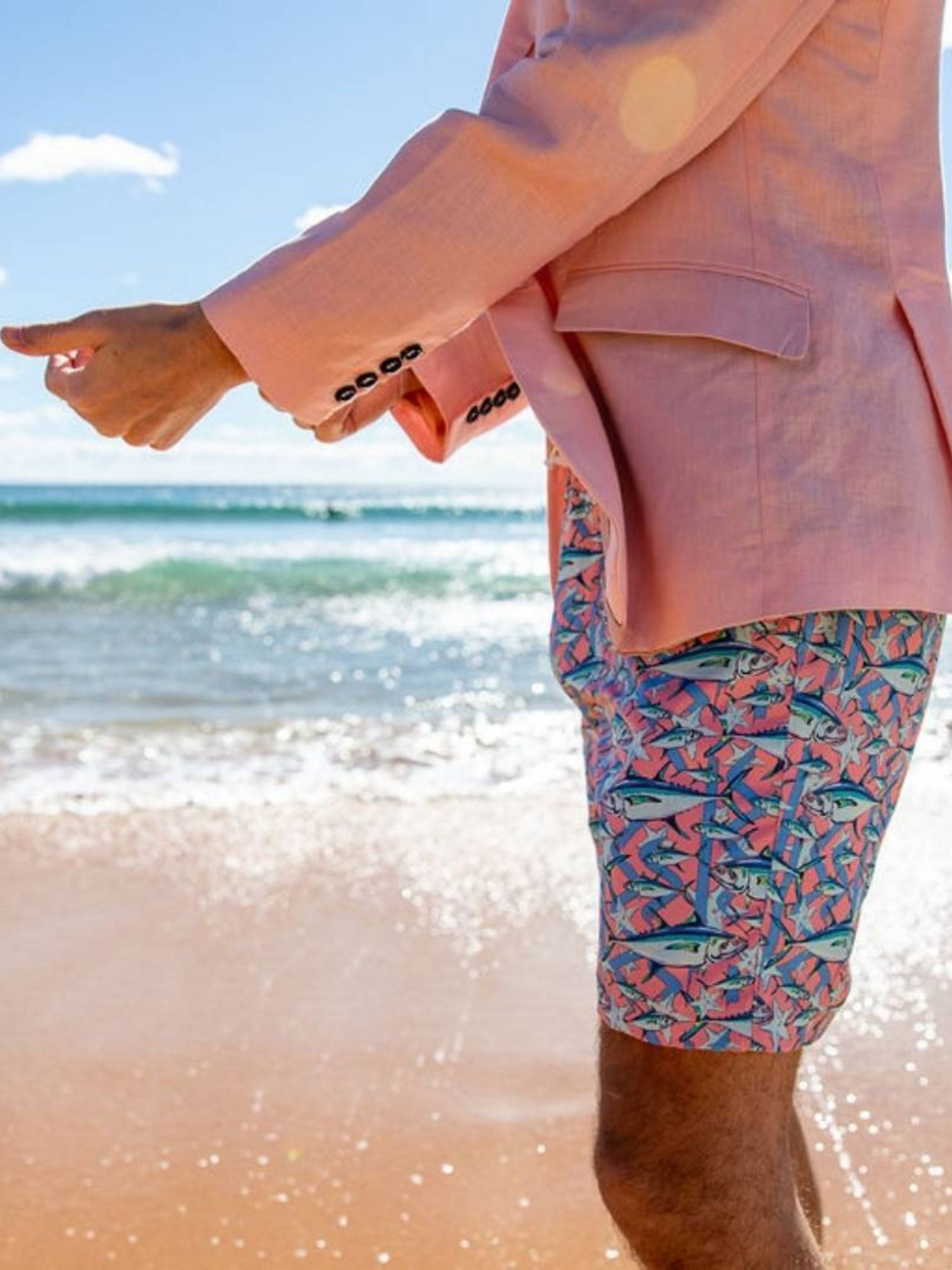 Baby Pink Linen Jacket