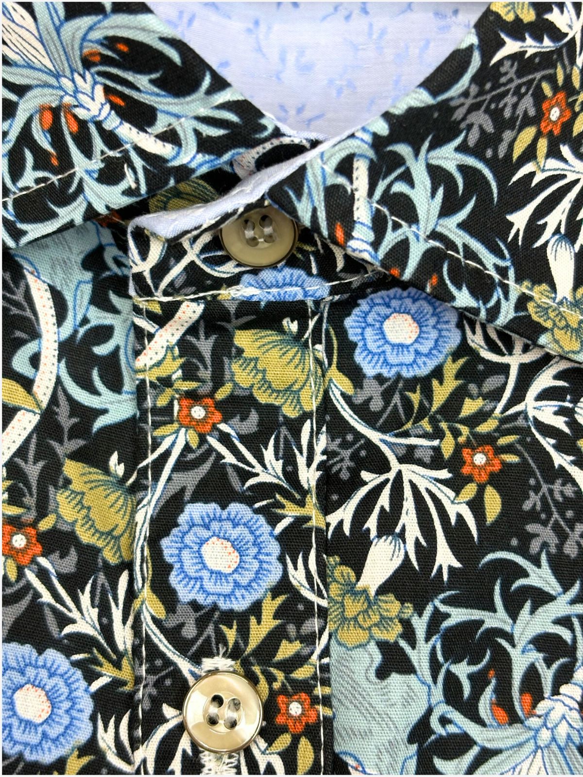 Babylon Floral L/S Big Mens Shirt – Black