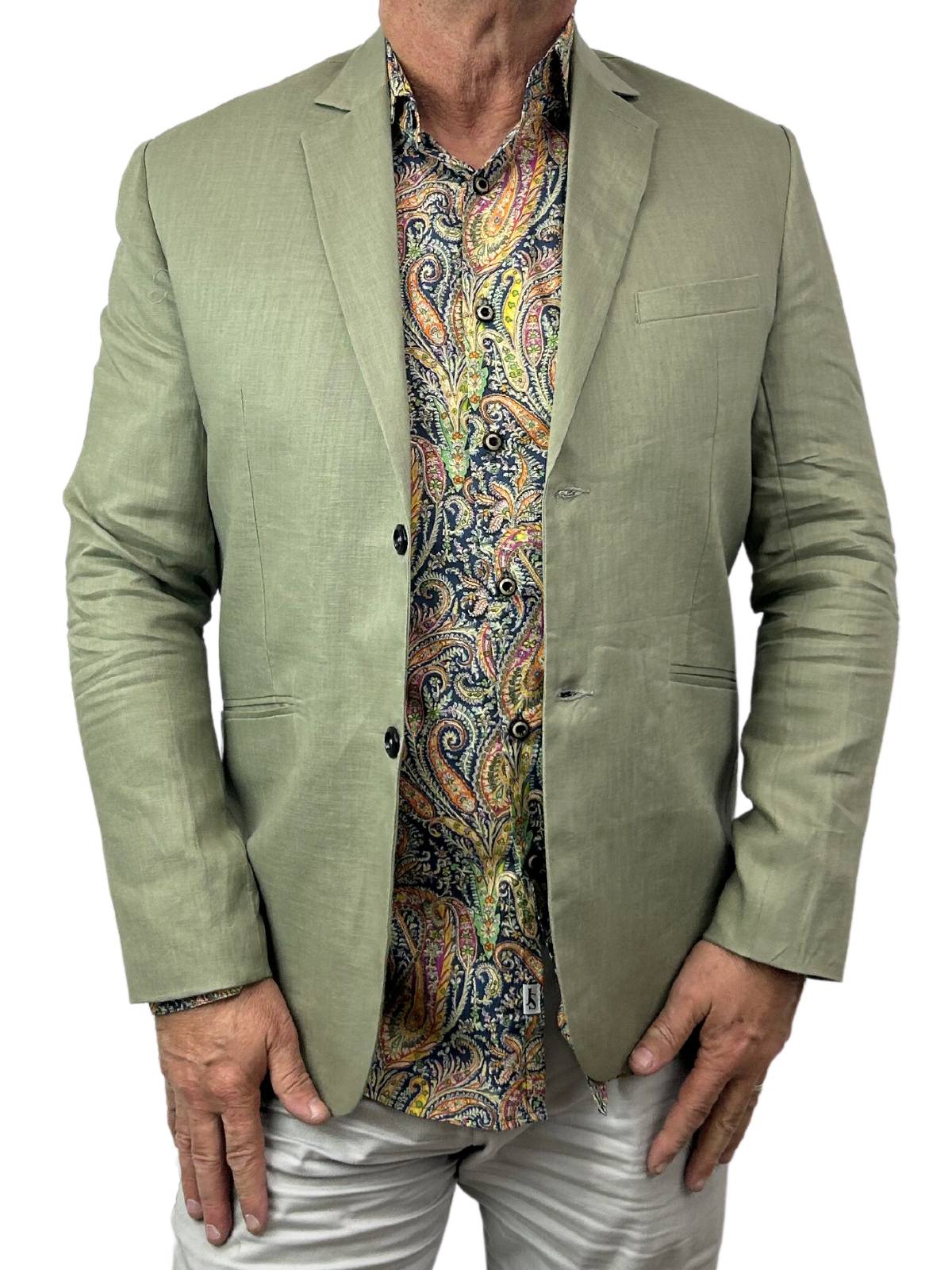 Sage Linen Jacket