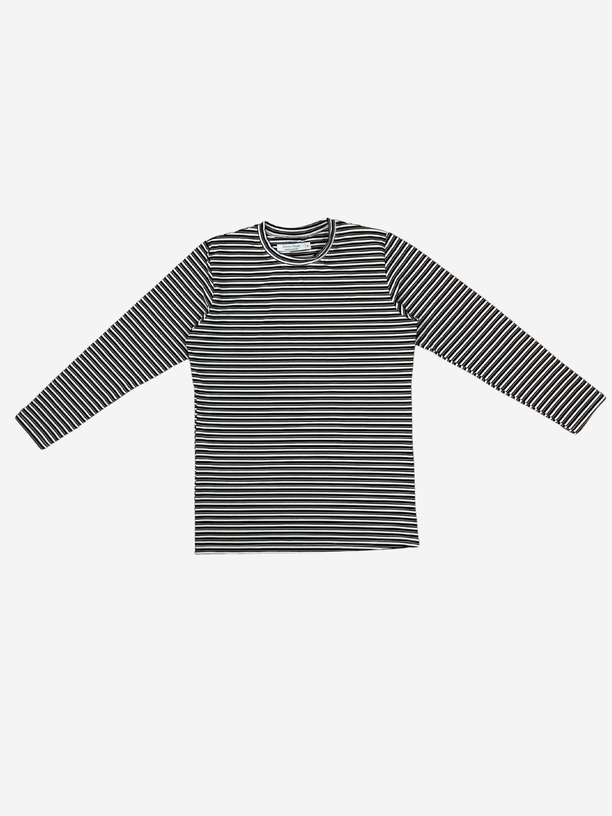 Bermuda Stripe Cotton L/S Tee - Black/Brown