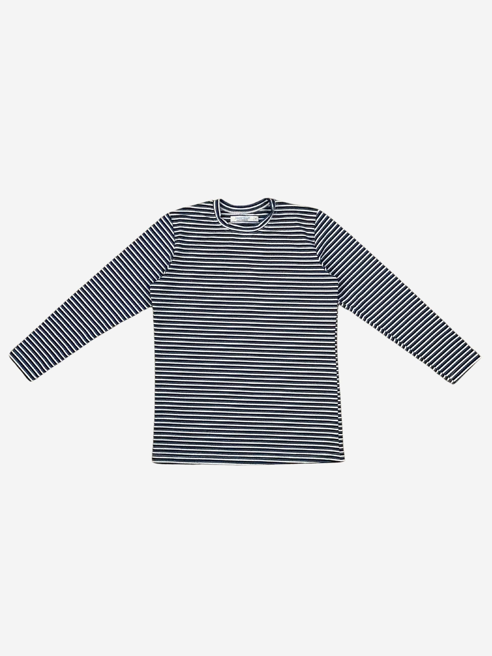 Bermuda Stripe Cotton L/S Tee - Black/Grey