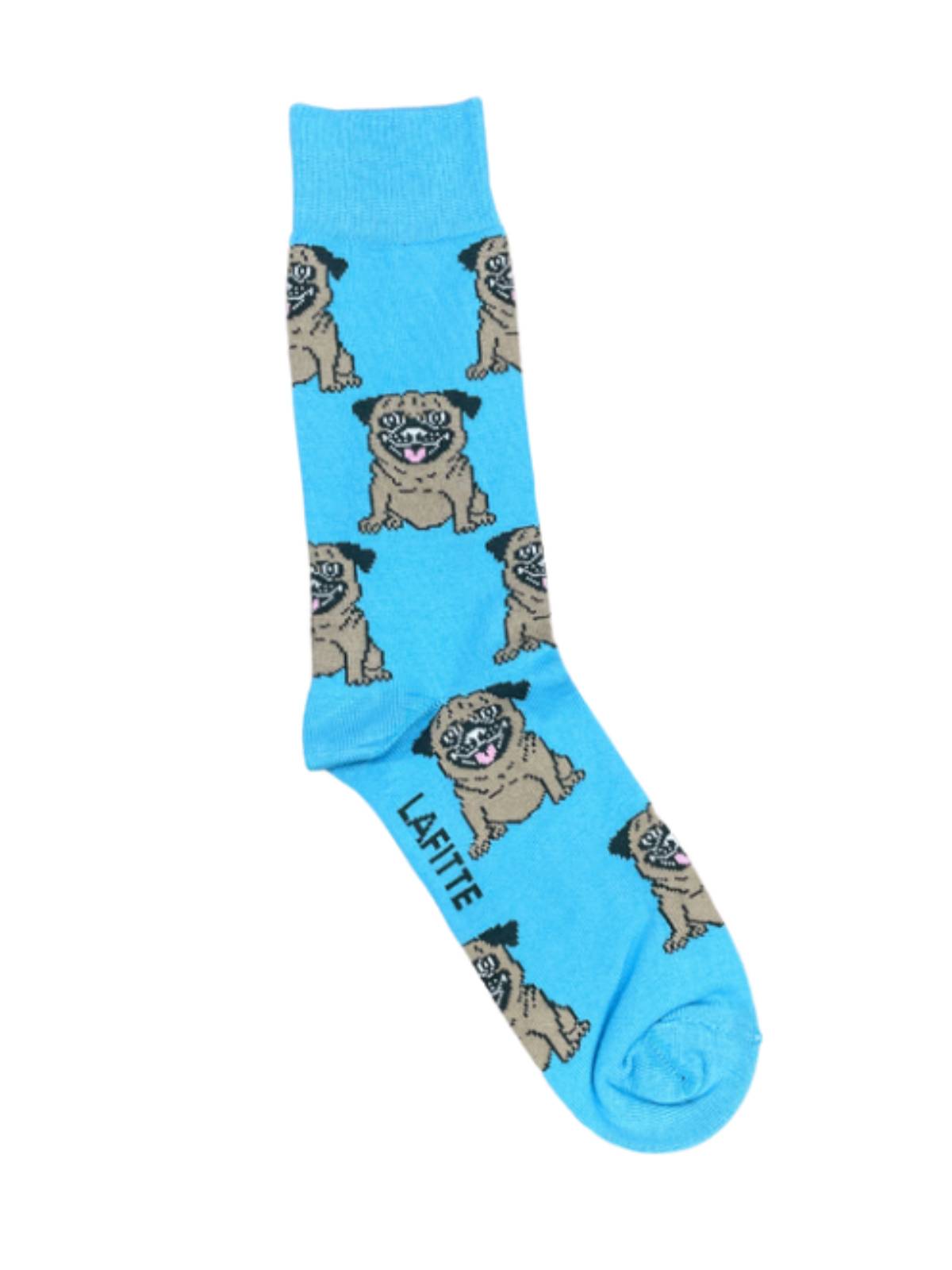 Blue Pug Unisex Socks