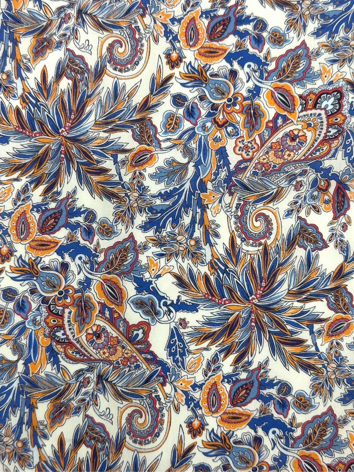 Burst Paisley Cotton L/S Shirt - Multi
