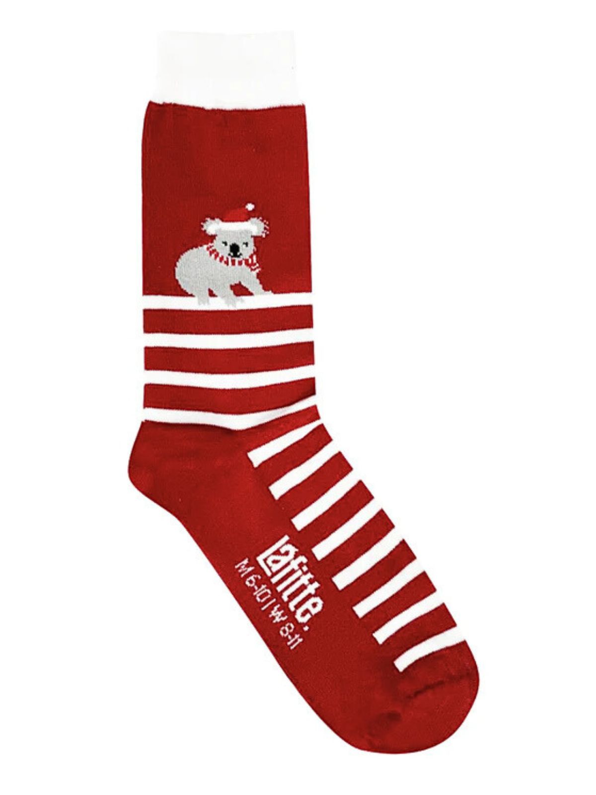 Candy Cane Koala Unisex Socks