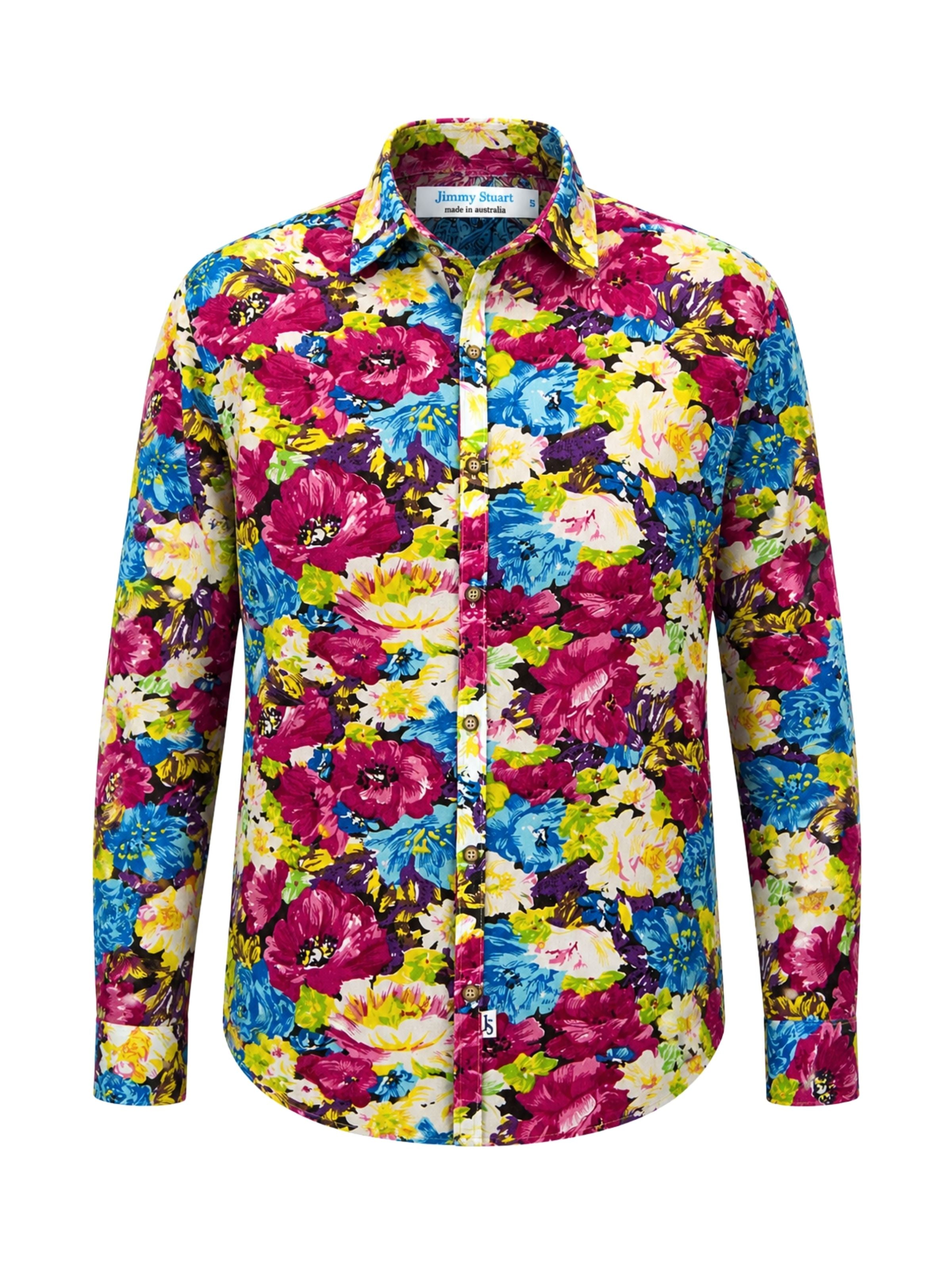 Capri Floral Cotton Voile L/S Shirt - Multi