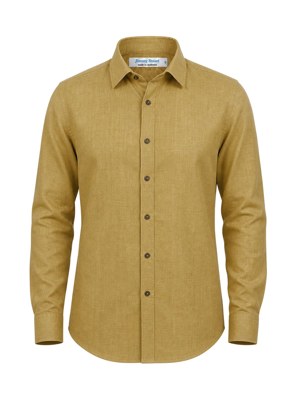 Byron Bay Caramel Linen L/S Shirt
