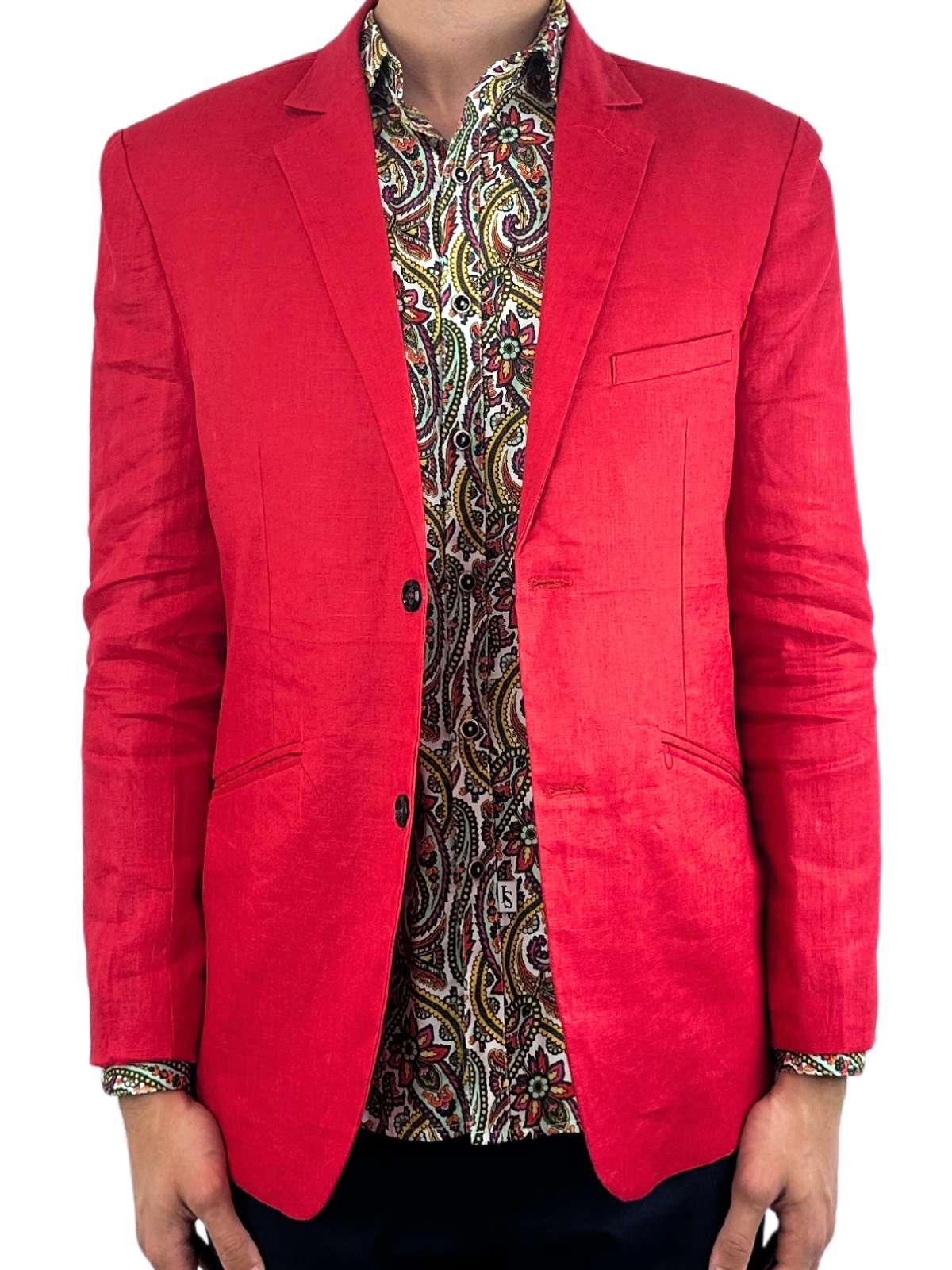 Cathedral Geometric Cotton L/S Mens Shirt - Mutli