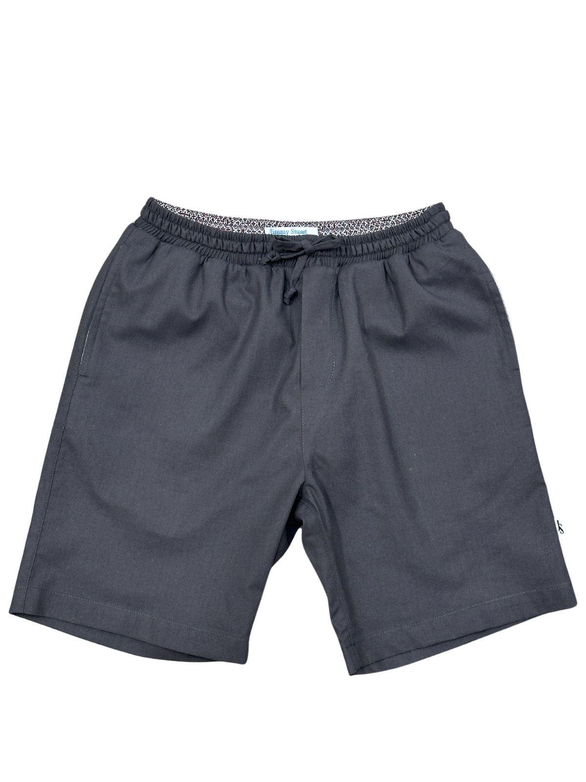 Bahamas Cotton/Linen Short - Charcoal