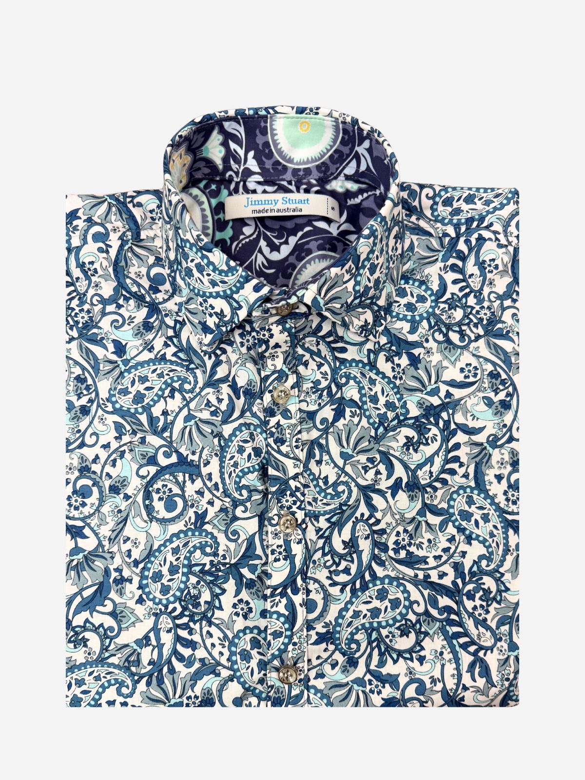 Charisma Abstract L/S Shirt - Blue