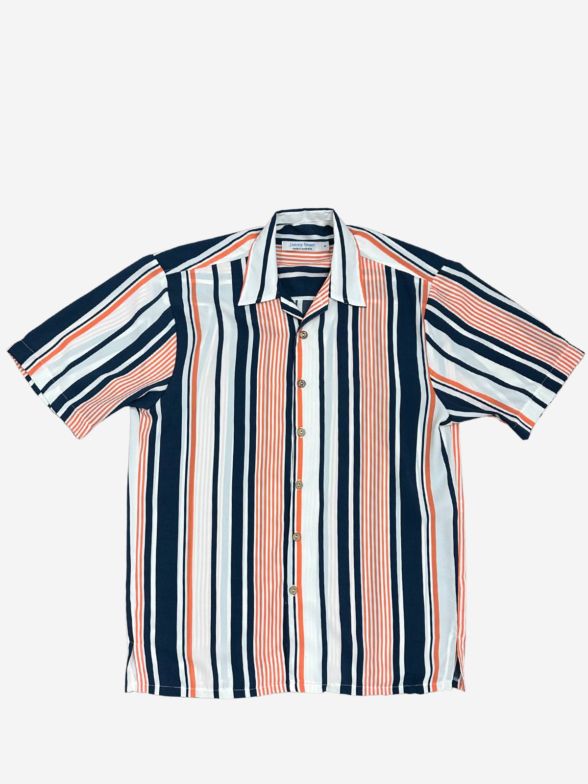 Charlie Stripe Rayon S/S Big Mens Shirt