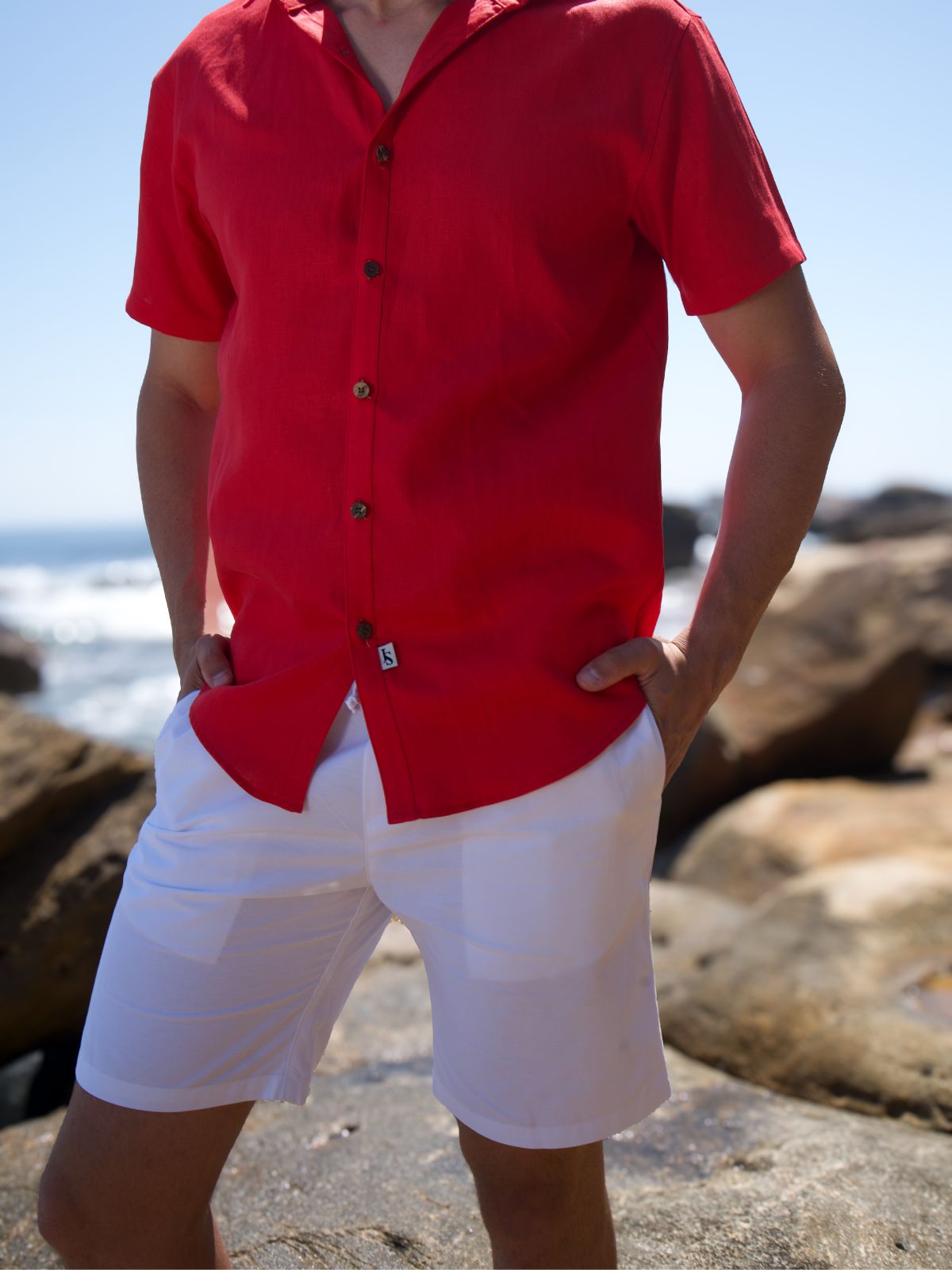 Byron Bay Chilli Linen S/S Shirt