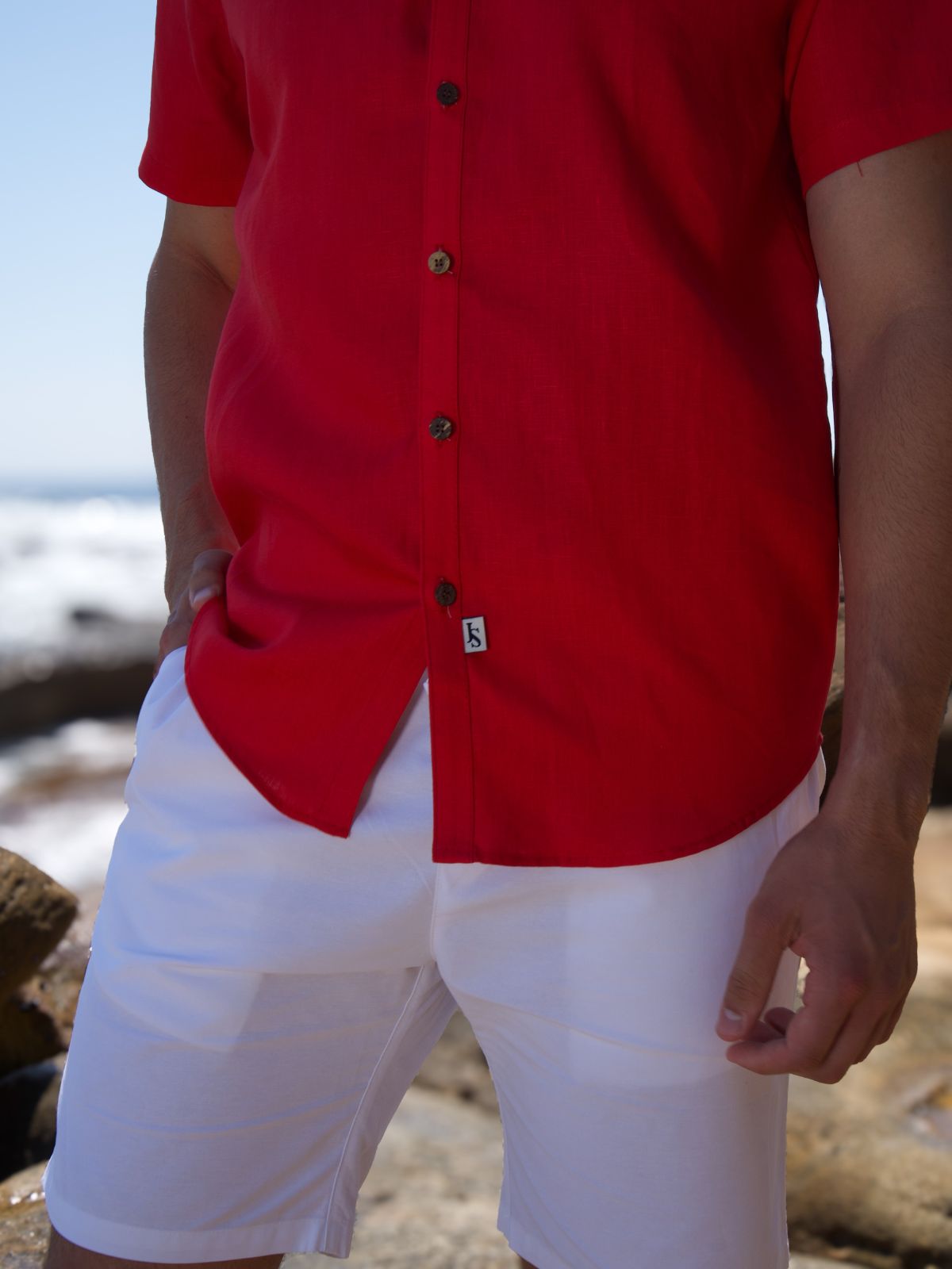 Byron Bay Chilli Linen S/S Shirt