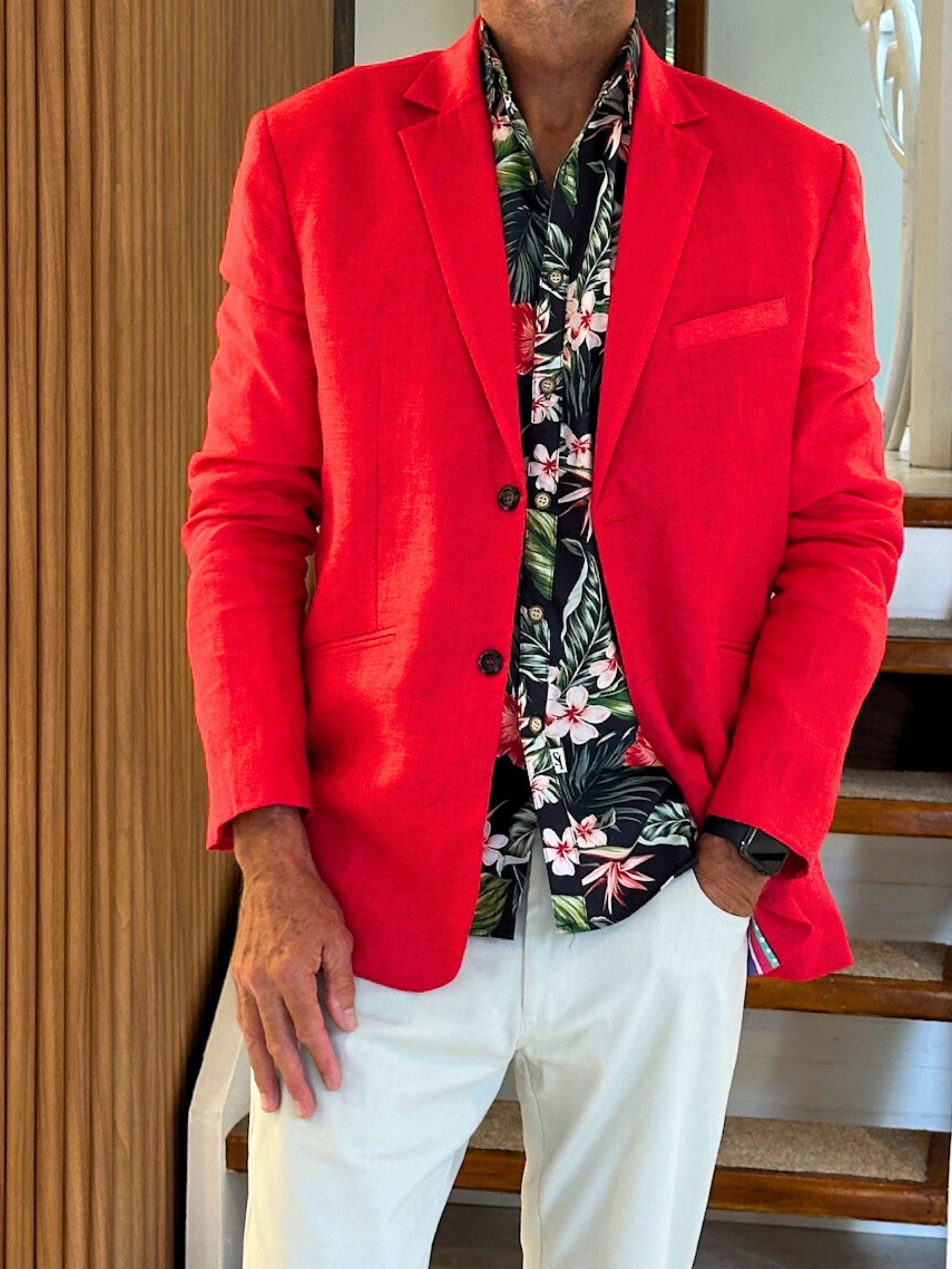 Chilli Linen Jacket