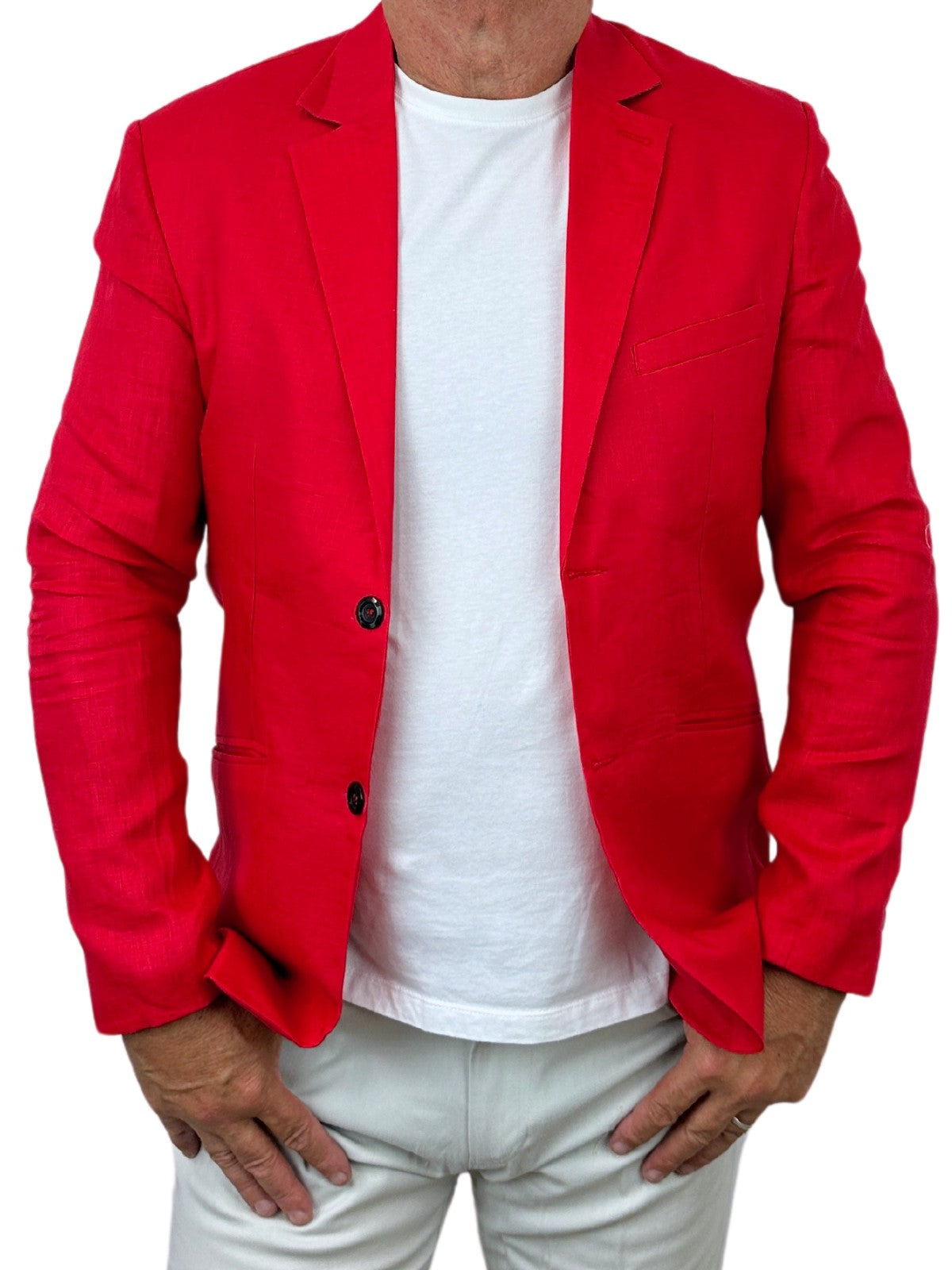 Chilli Linen Jacket