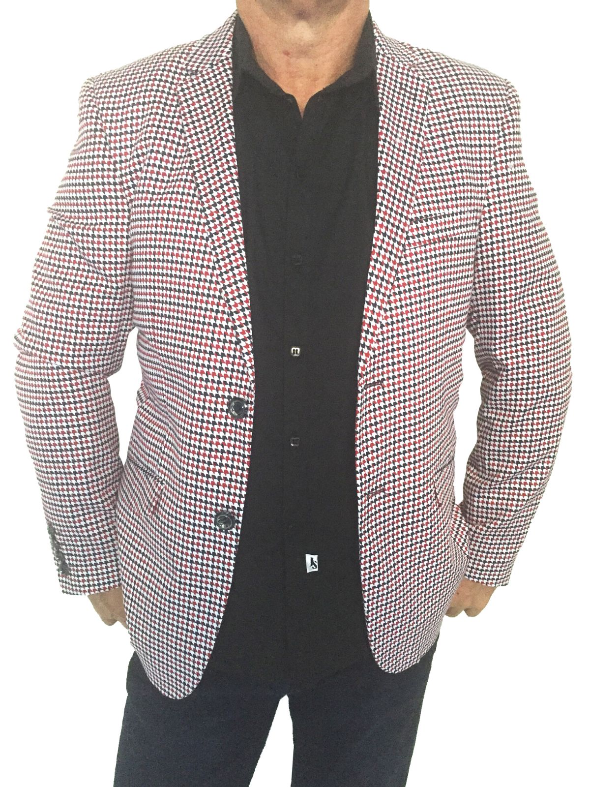 DJ Checkered Cotton Jacket - Red