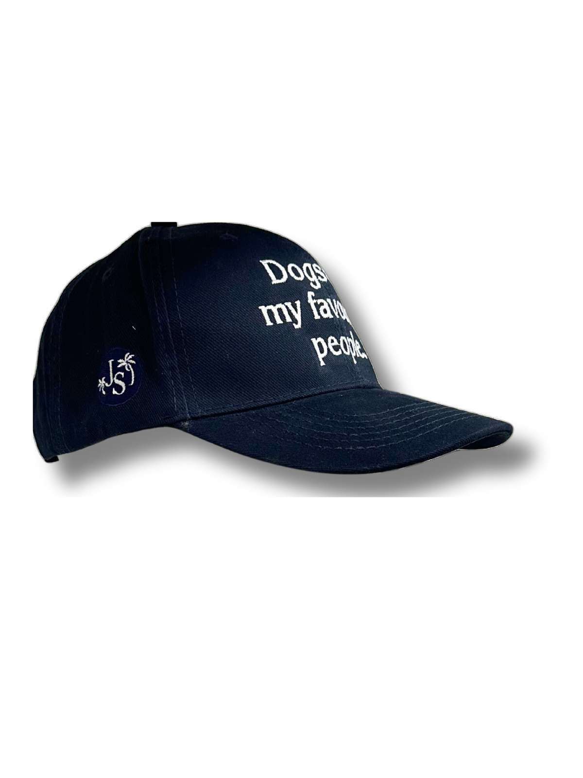 Dogs Are My Favourite People Unisex Cotton Cap - Navy