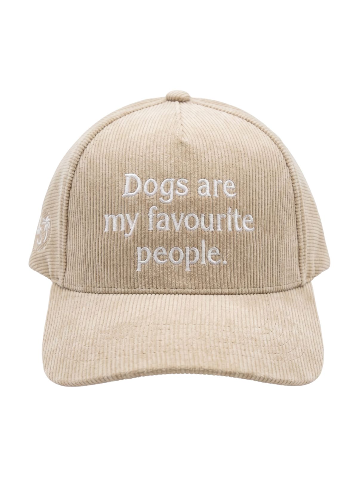Dogs are my Favourite People Cord Cap - Embroidered