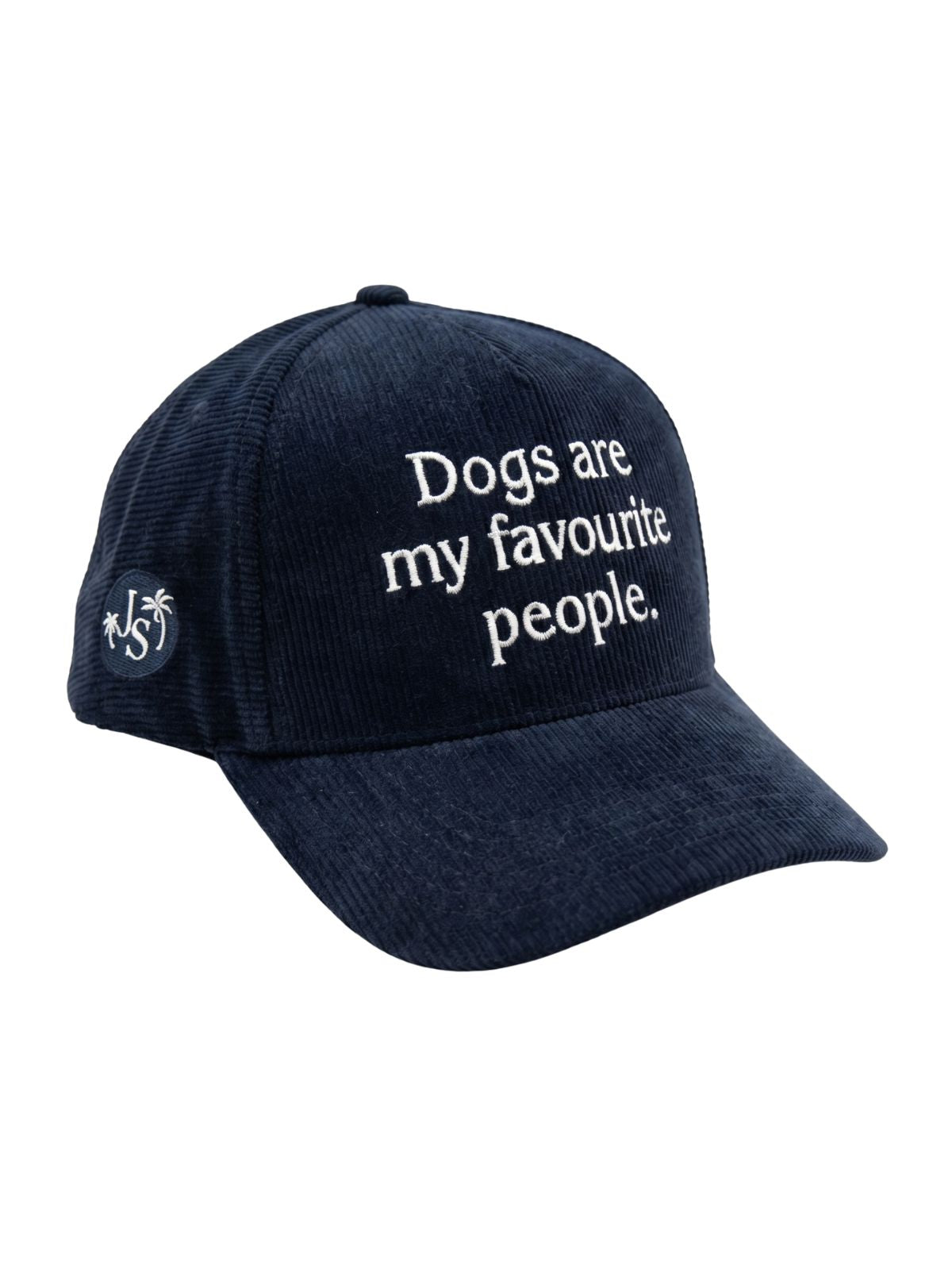 Dogs are my Favourite People Cord Cap - Embroidered