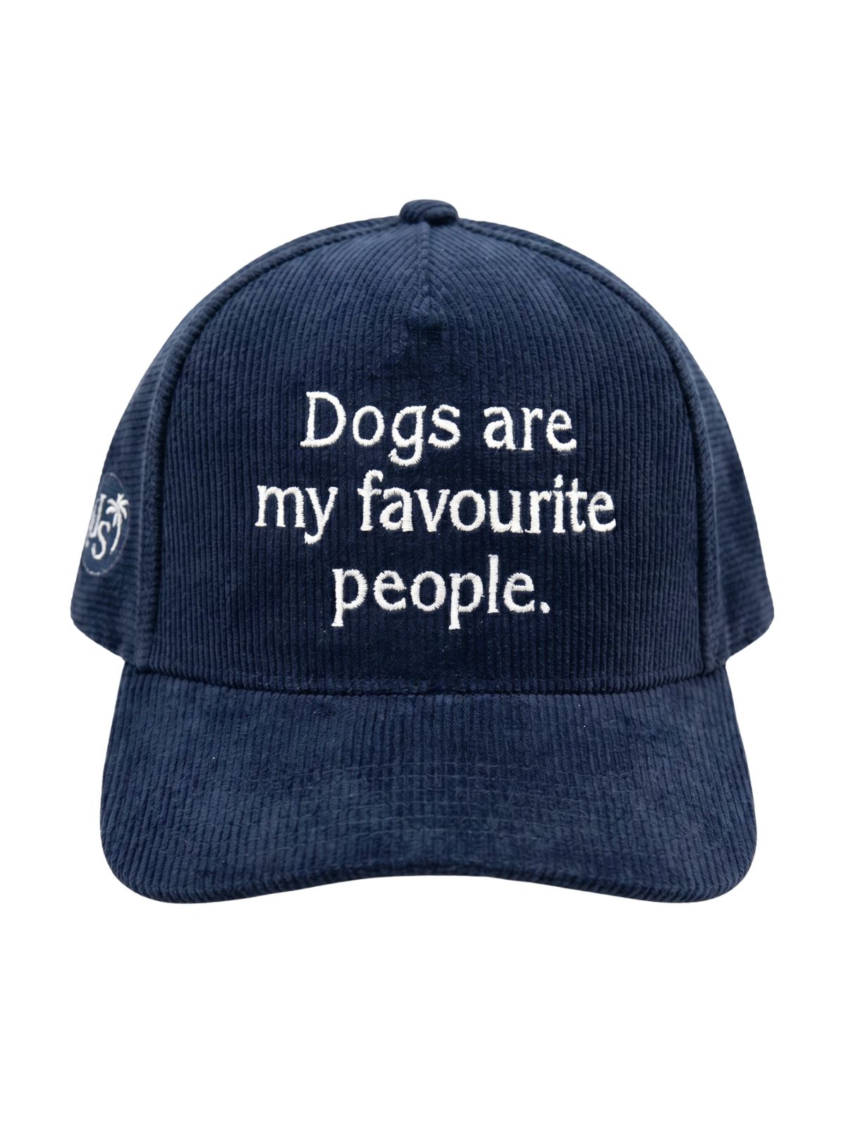 Dogs are my Favourite People Cord Cap - Embroidered