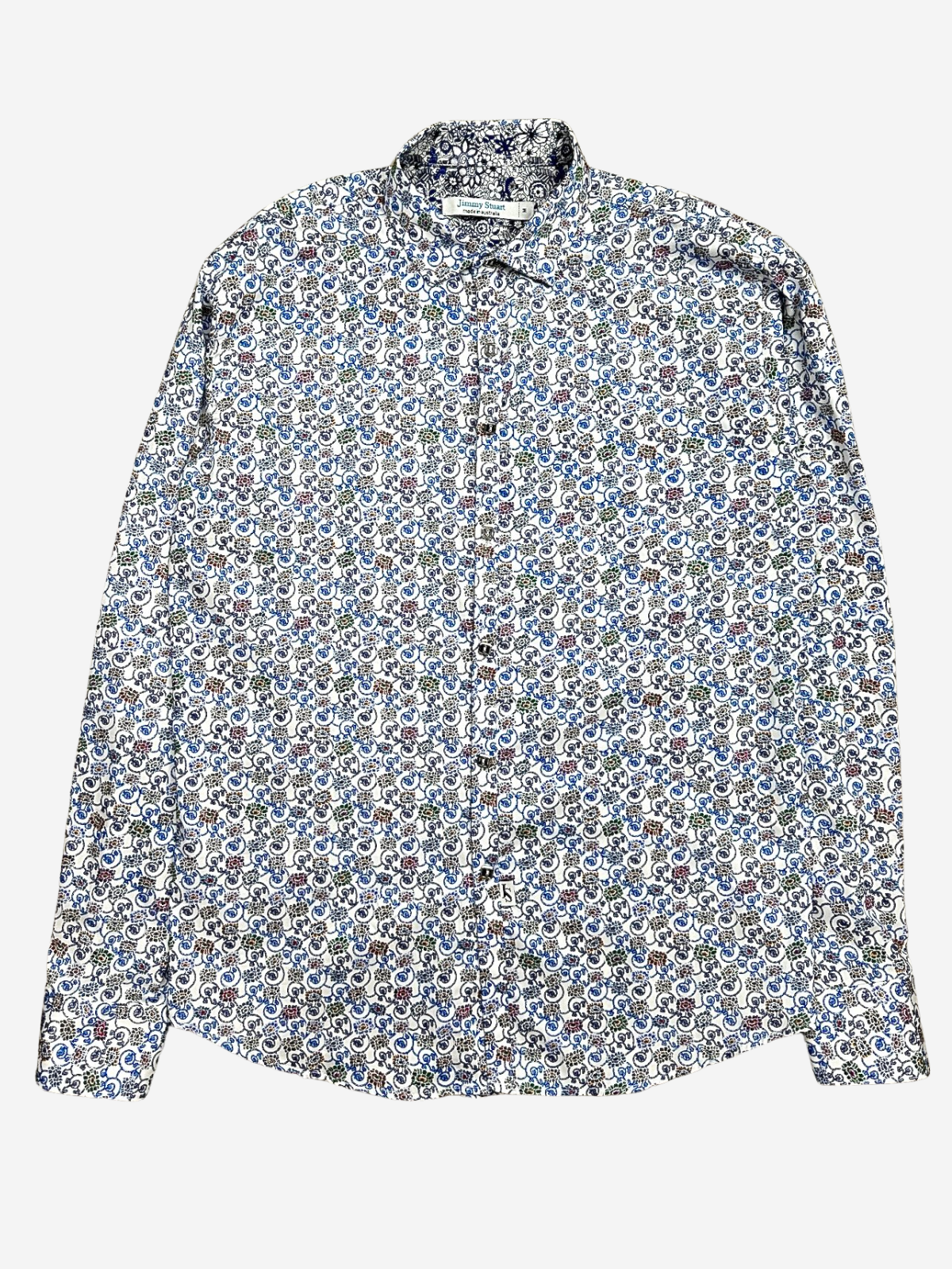 Embrace Floral Cotton L/S Shirt - Blue