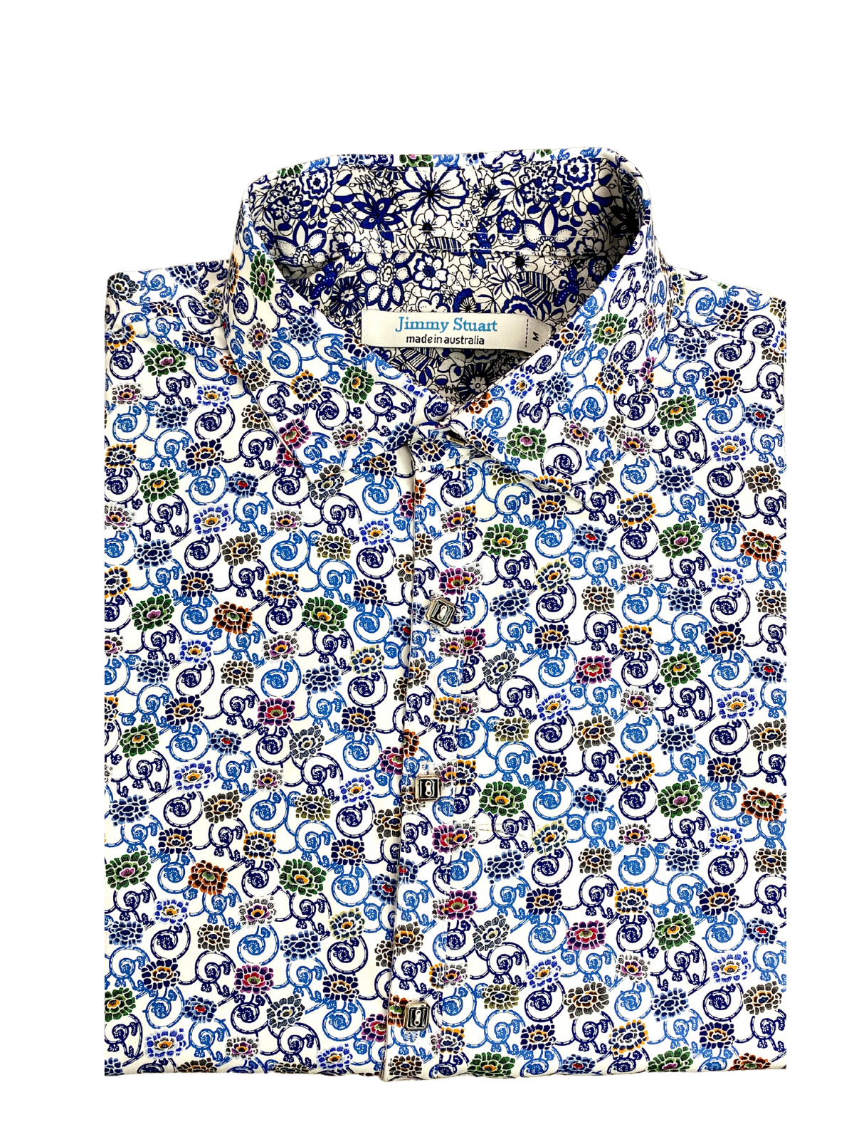 Embrace Floral Cotton L/S Shirt - Blue