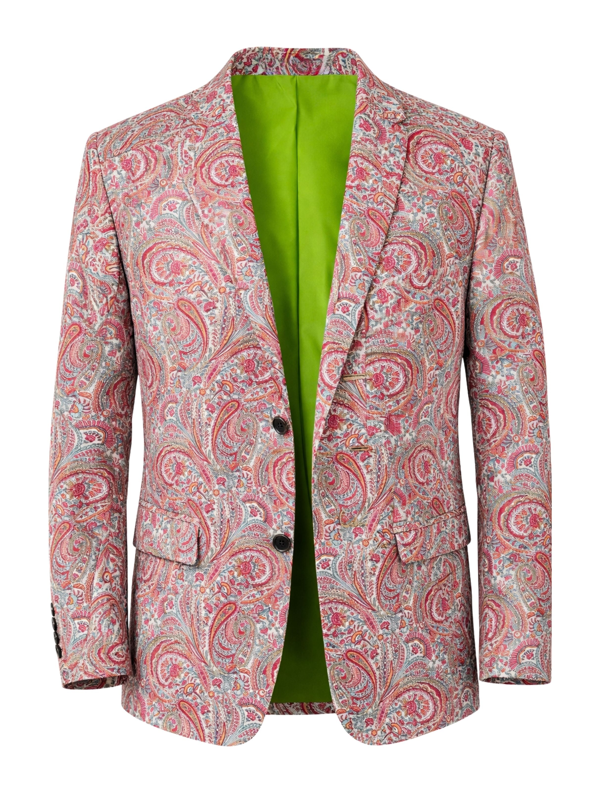 Fyre Paisley Jacket - Red
