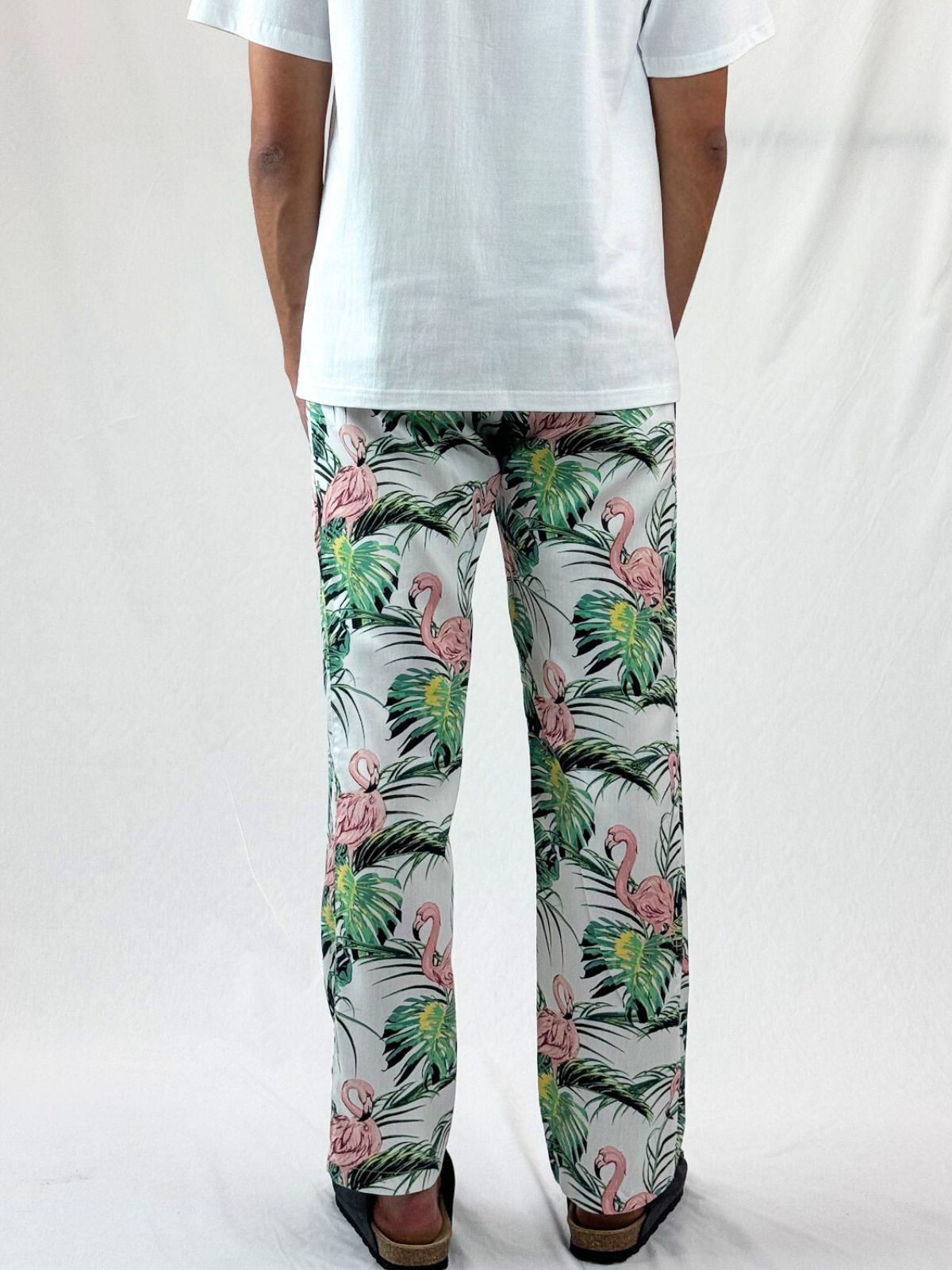 Flamingos Cotton/Rayon Resort Pant - Relaxed Fit