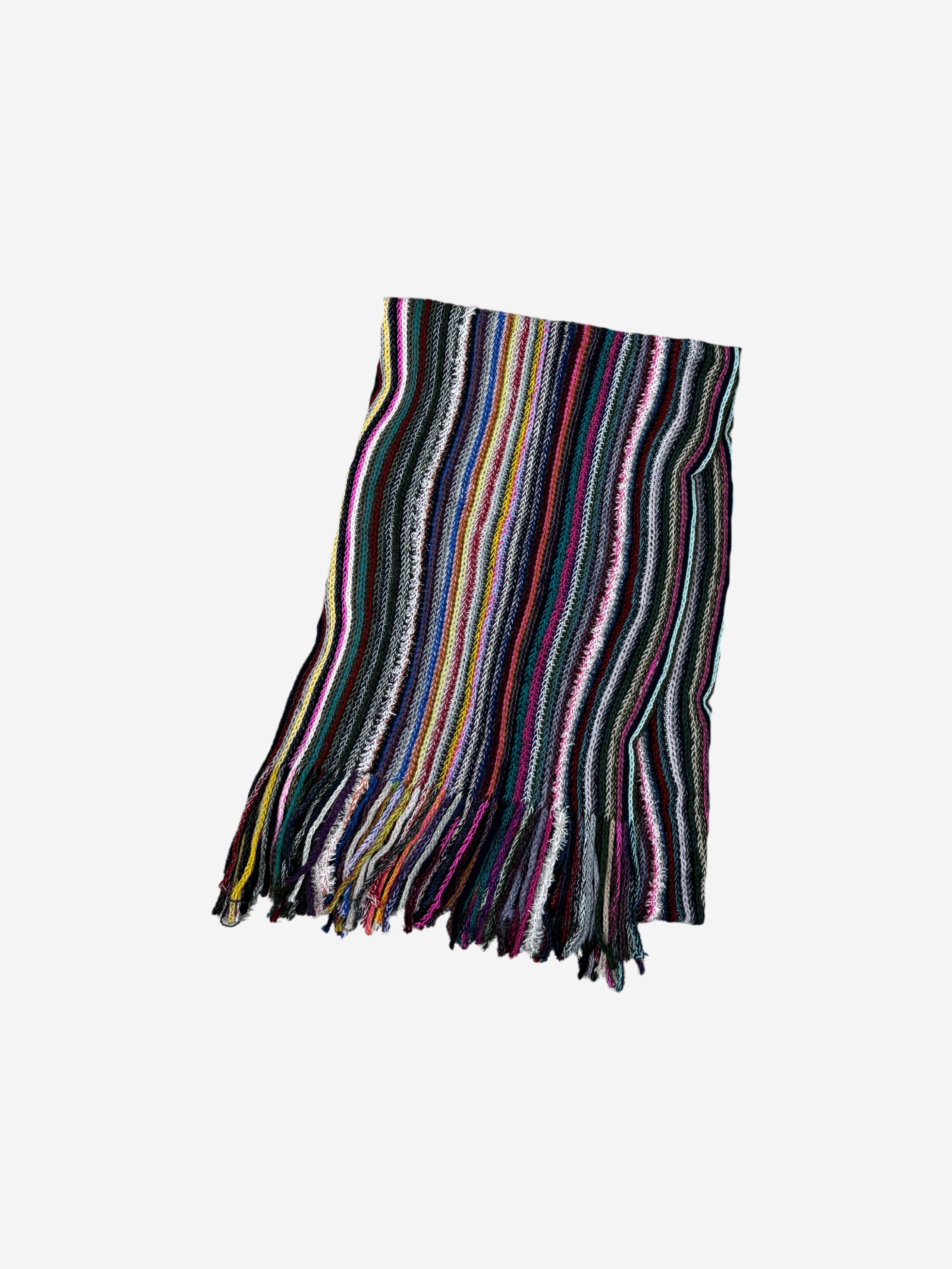 Striped Scarf - Multi Pink