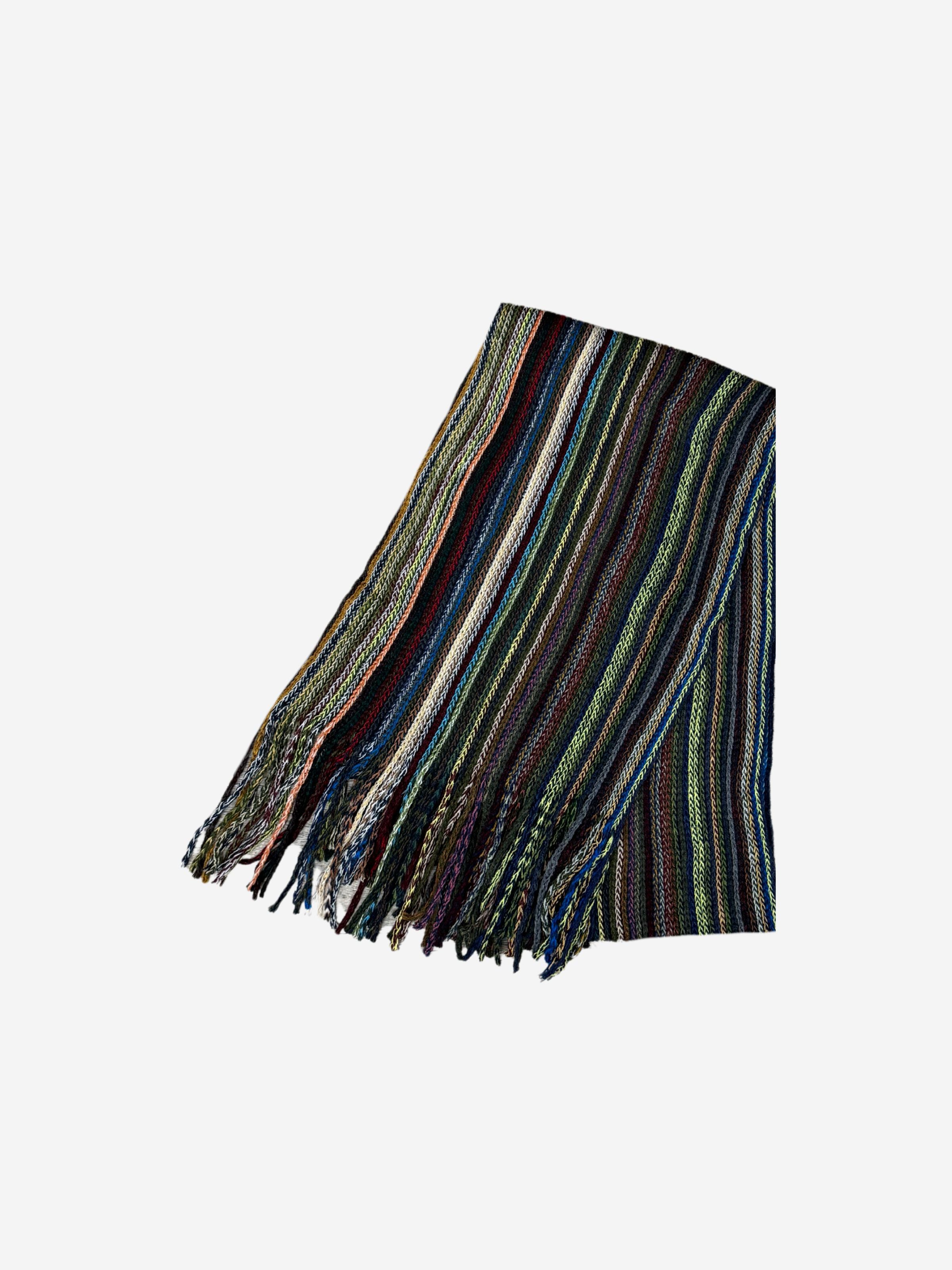 Striped Scarf - Multi Brown