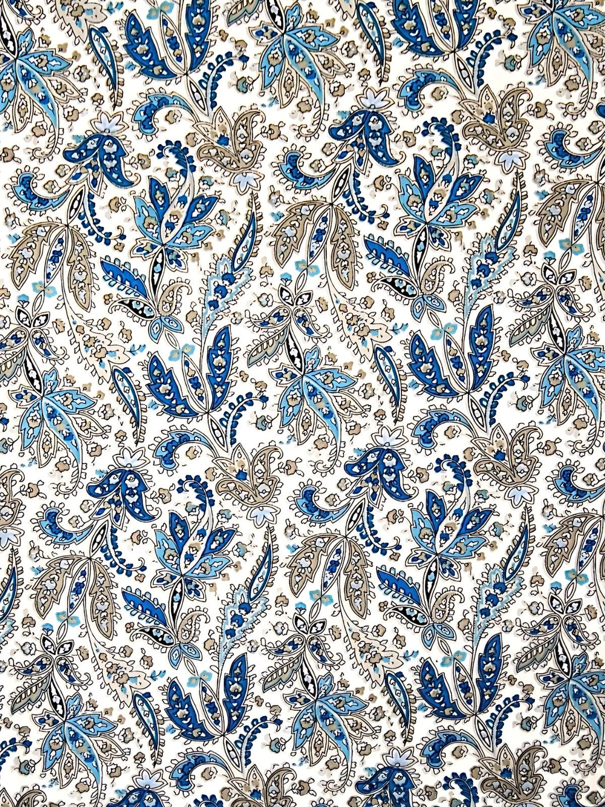 Freedom Paisley Cotton L/S Shirt - Blue