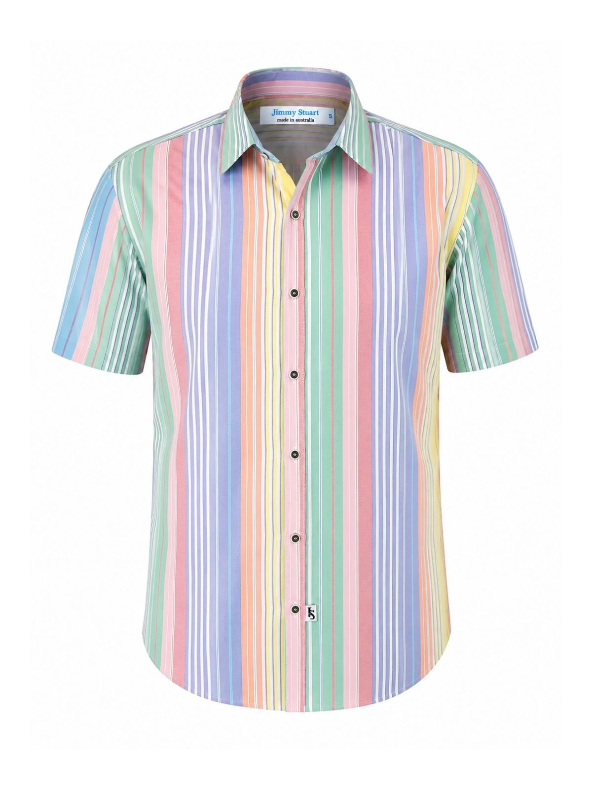 Fruit Loops Stripe Cotton S/S Shirt - Multi