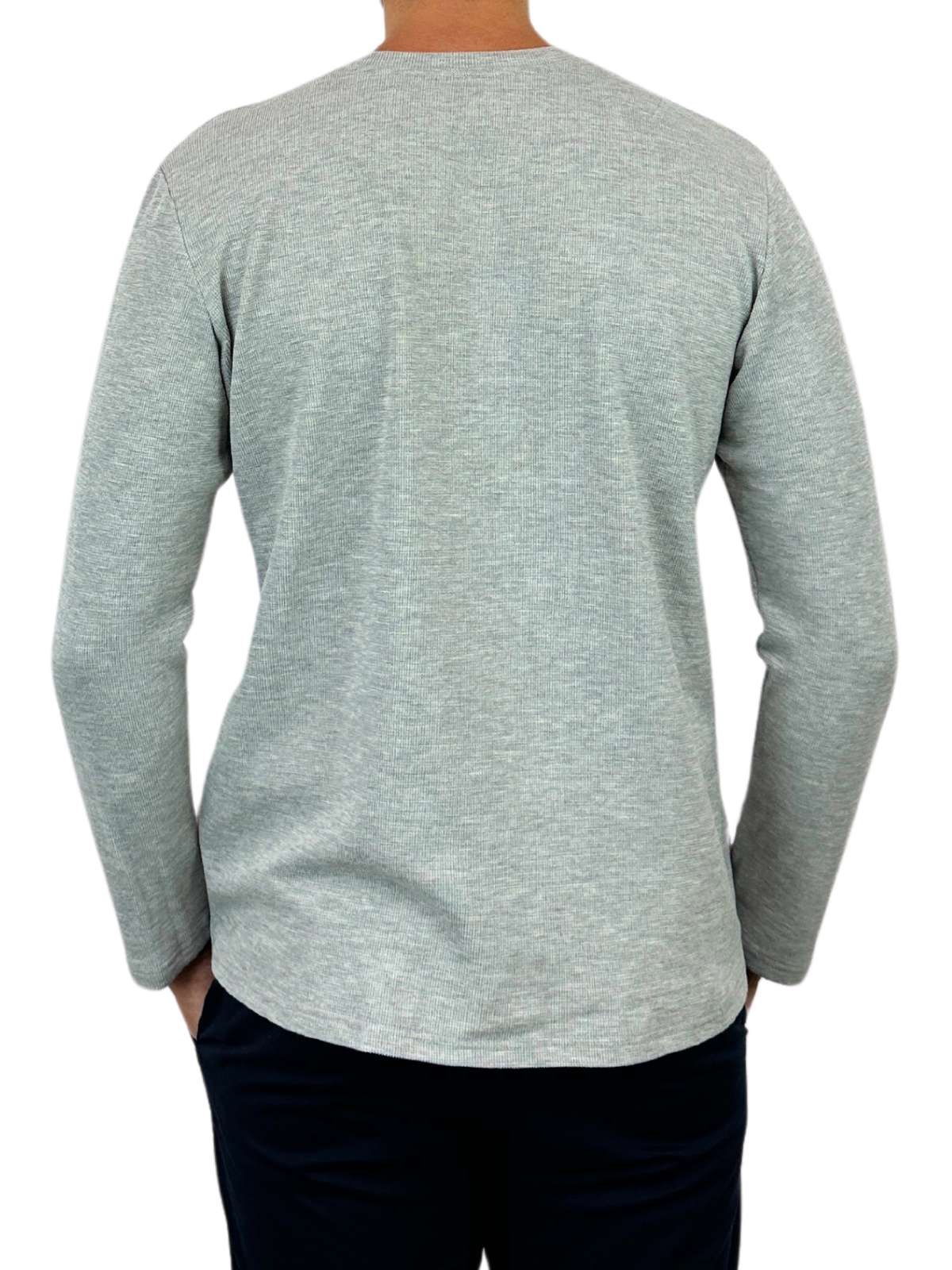 Grey Waffle L/S Tee