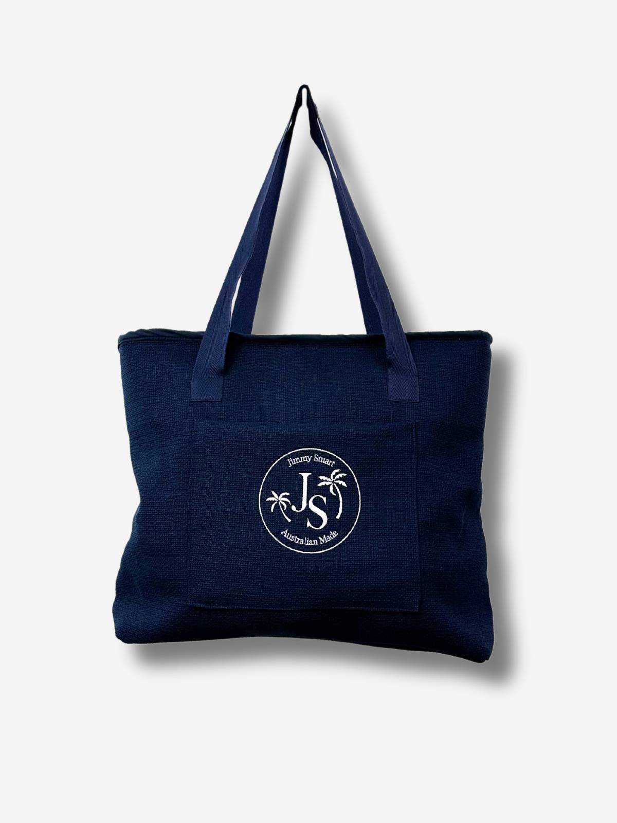 Holiday Hawaiian Cotton Tote Bag - Navy