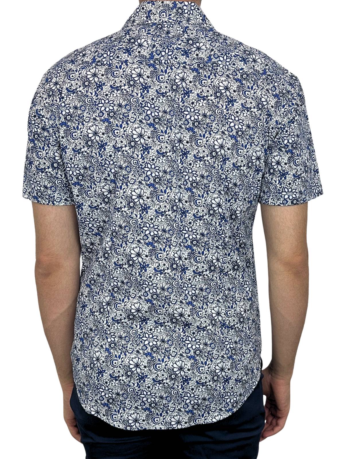 Hyde Floral Cotton Big Mens S/S Shirt