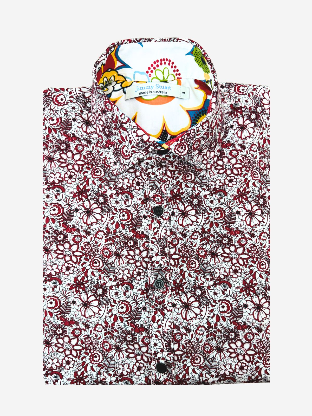 Hyde Floral Cotton L/S Shirt - Red