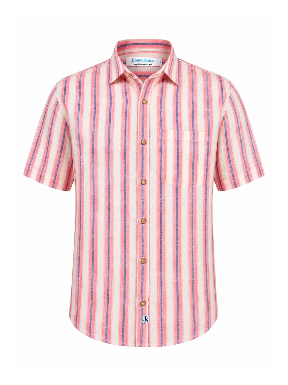 Ios Stripe Linen S/S Shirt