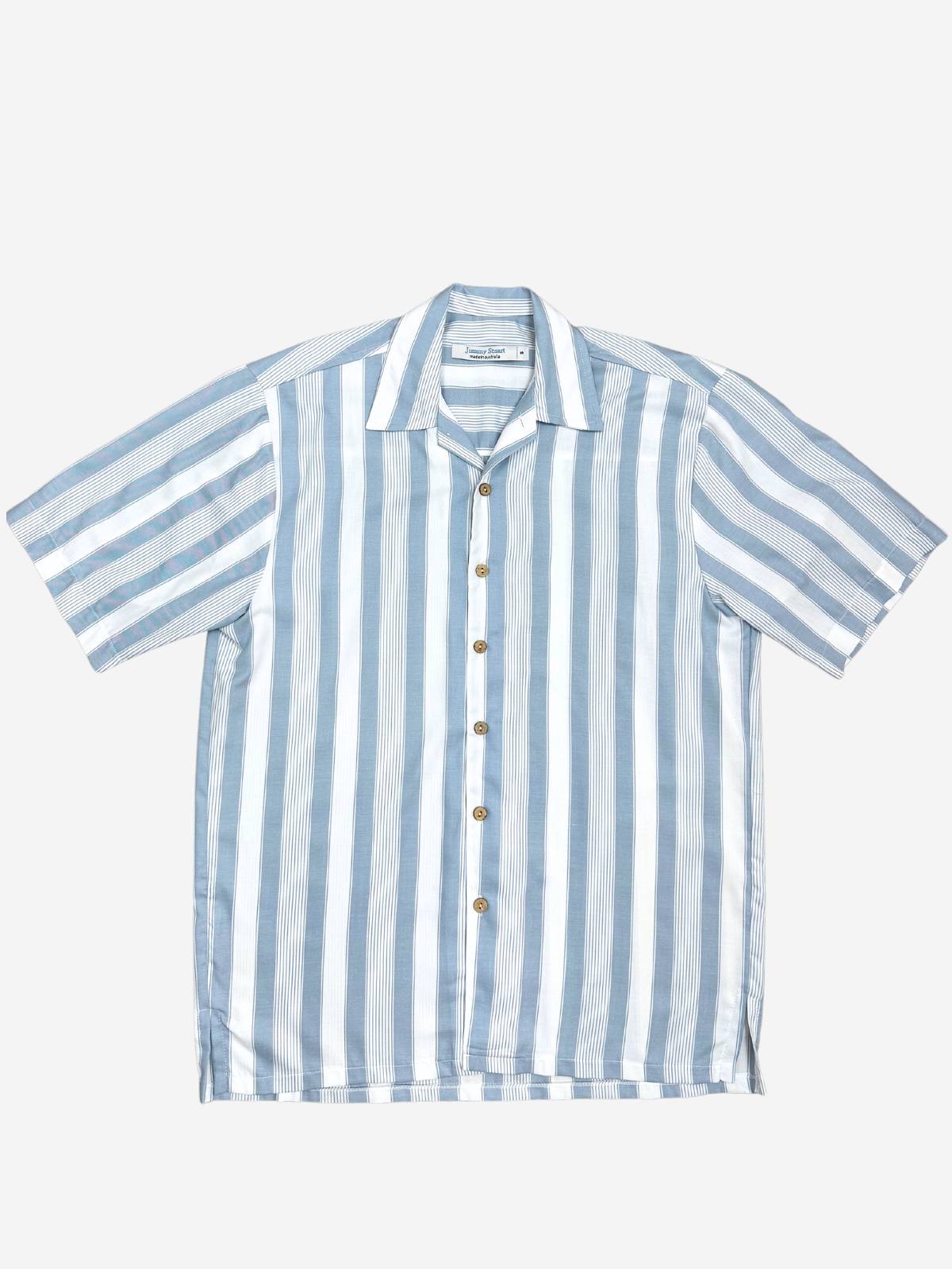 Jake Stripe Rayon S/S Big Mens Shirt