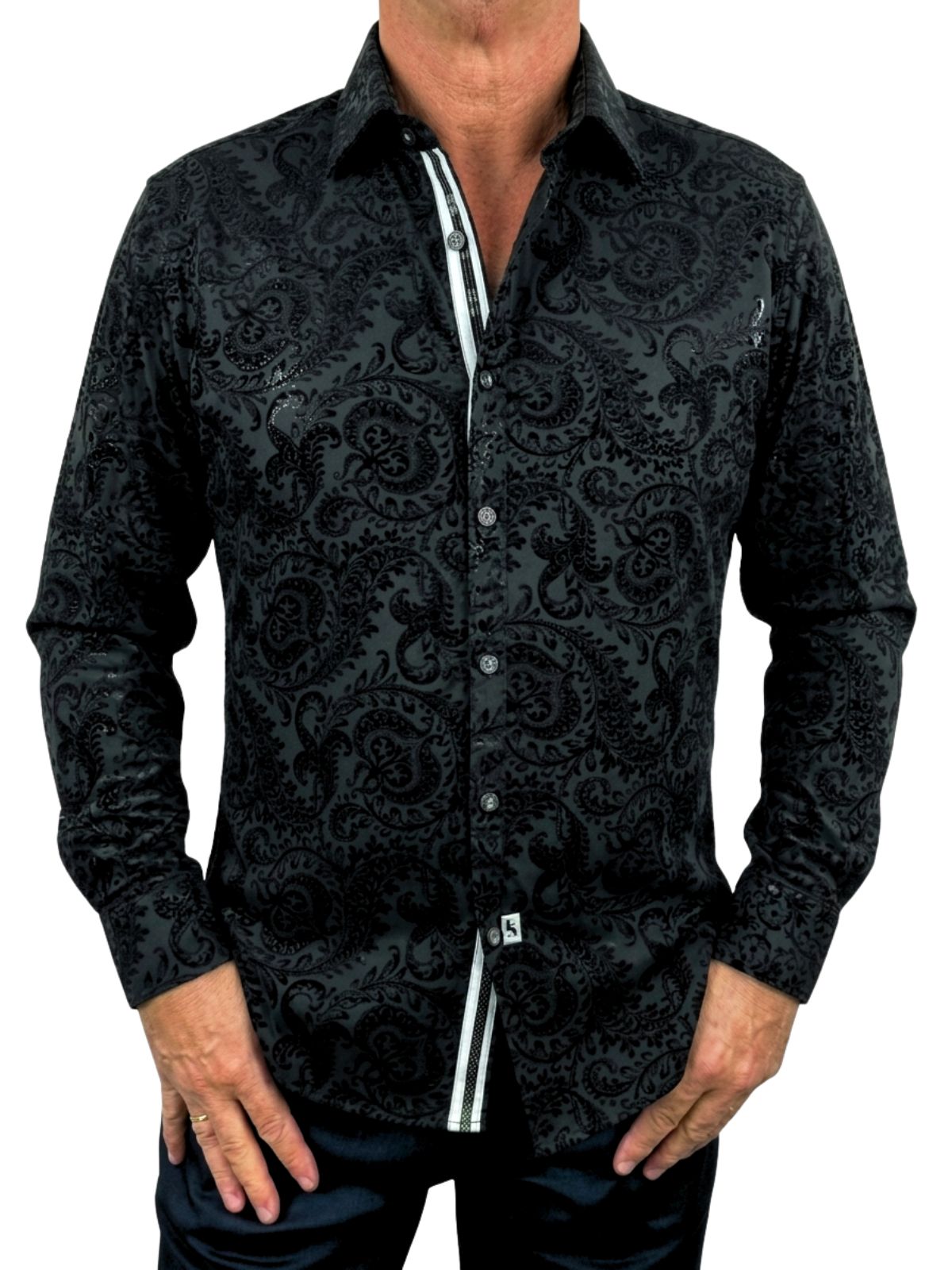 Joanjett Paisley L/S Big Mens Shirt