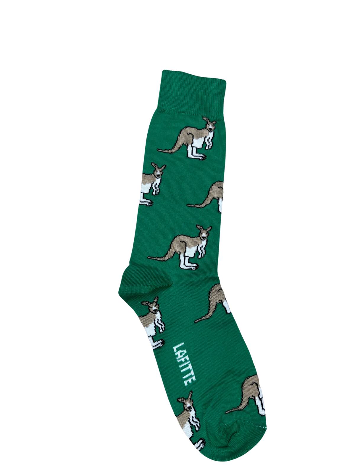 Emerald Green Kangaroo Unisex Socks
