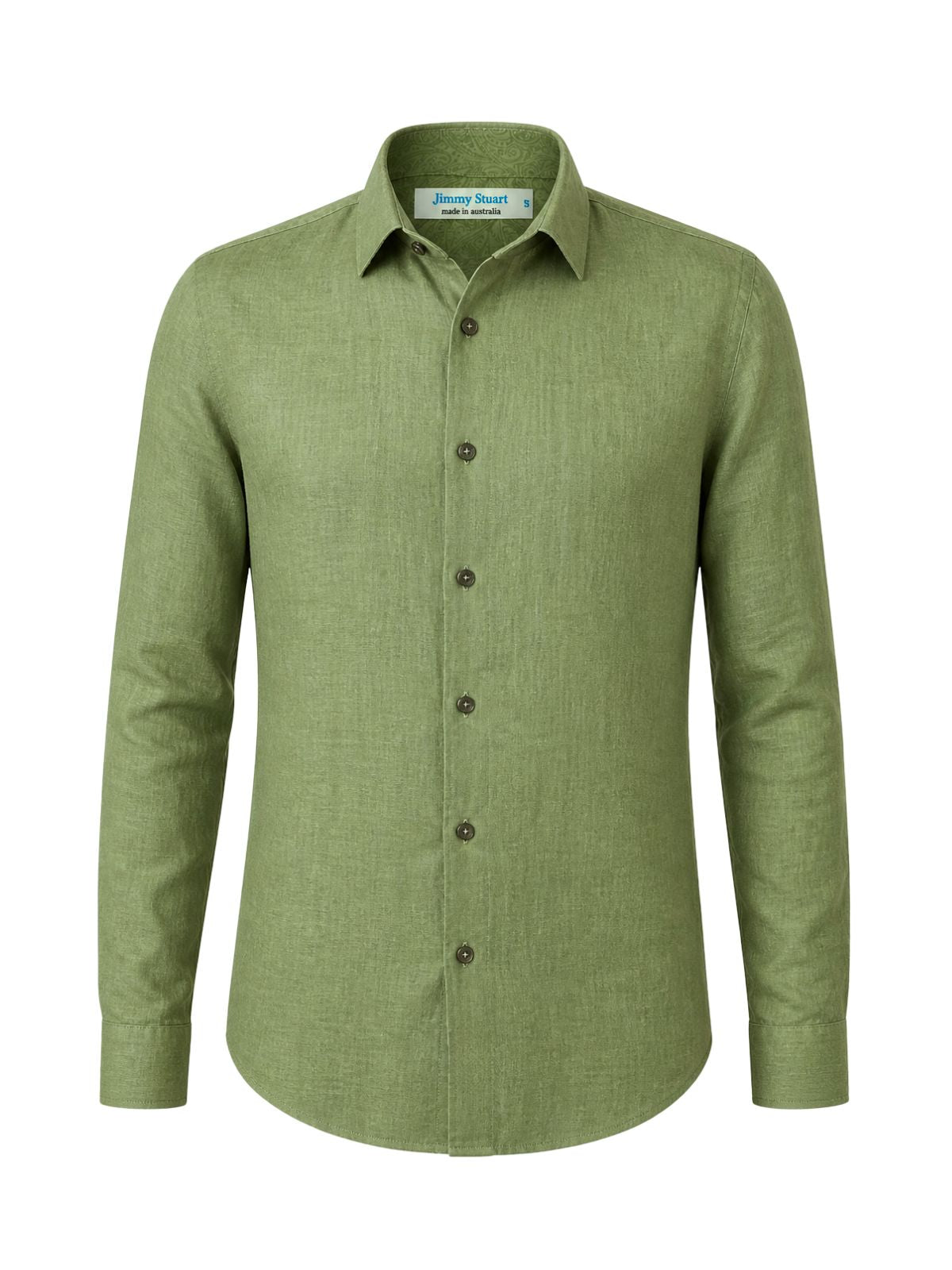 Byron Bay Khaki Linen L/S Shirt