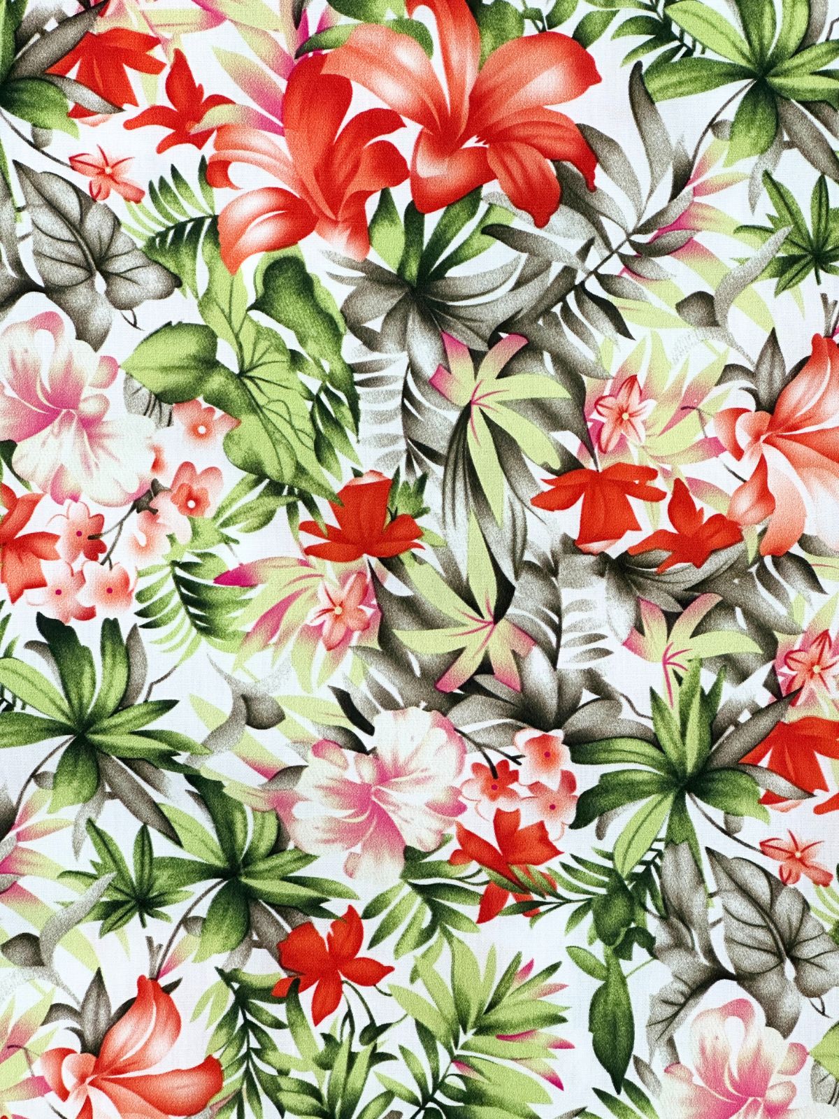 Kokomo Floral Cotton S/S Shirt - White