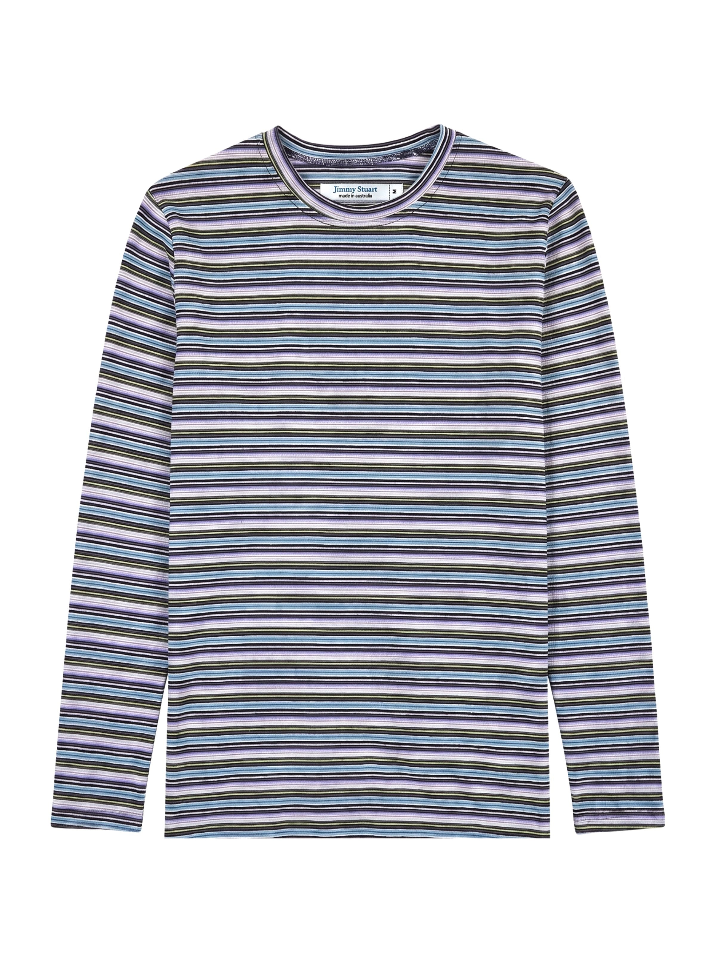 Lapland Stripe Cotton L/S Tee - Multi